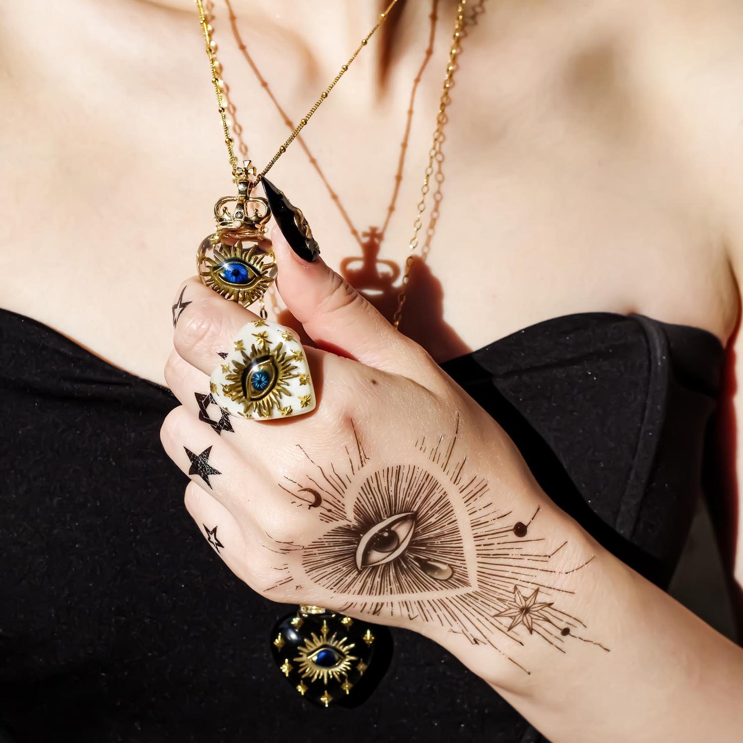 EYE HEART RING / WHITE / #15