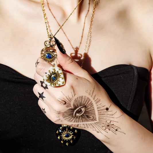 EYE HEART RING / WHITE / #15