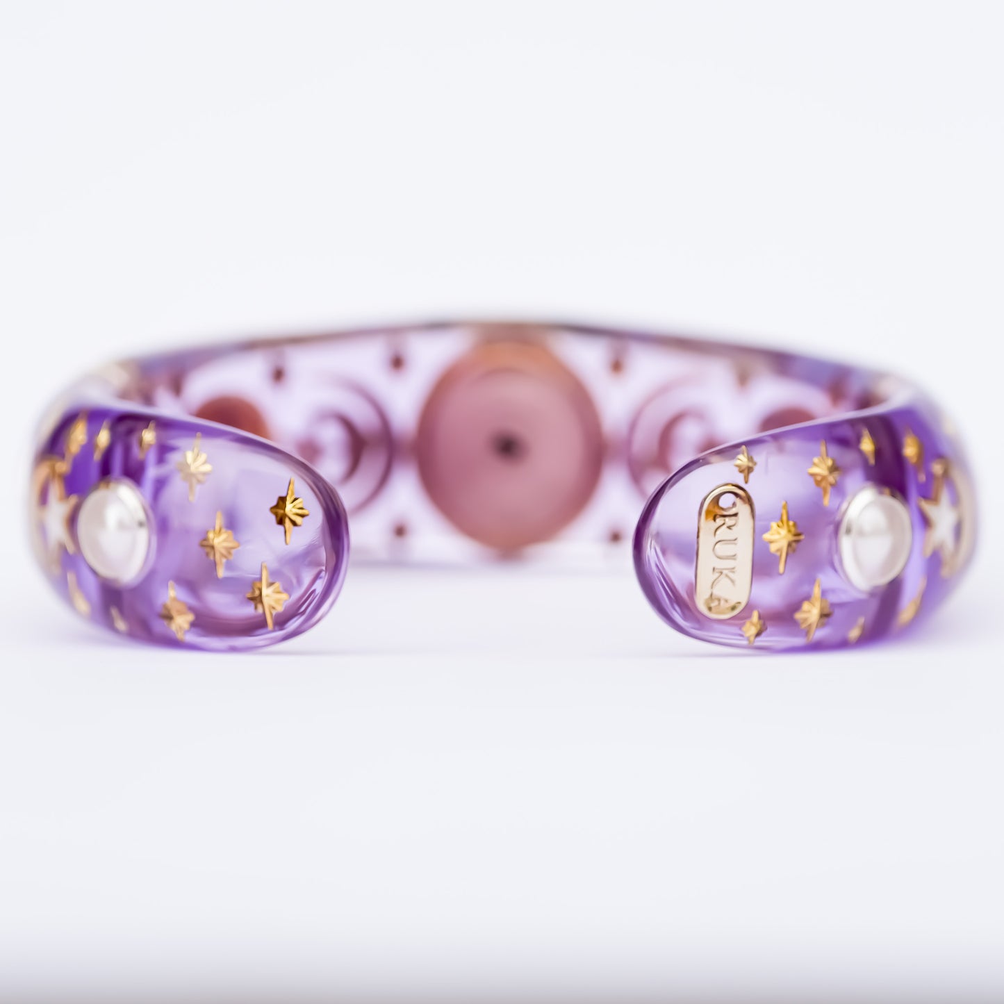 SUN & MOON BRACELET / PINK OPAL / PURPLE