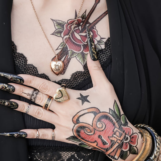 HEART LOCKET RING / FLOWER / #12