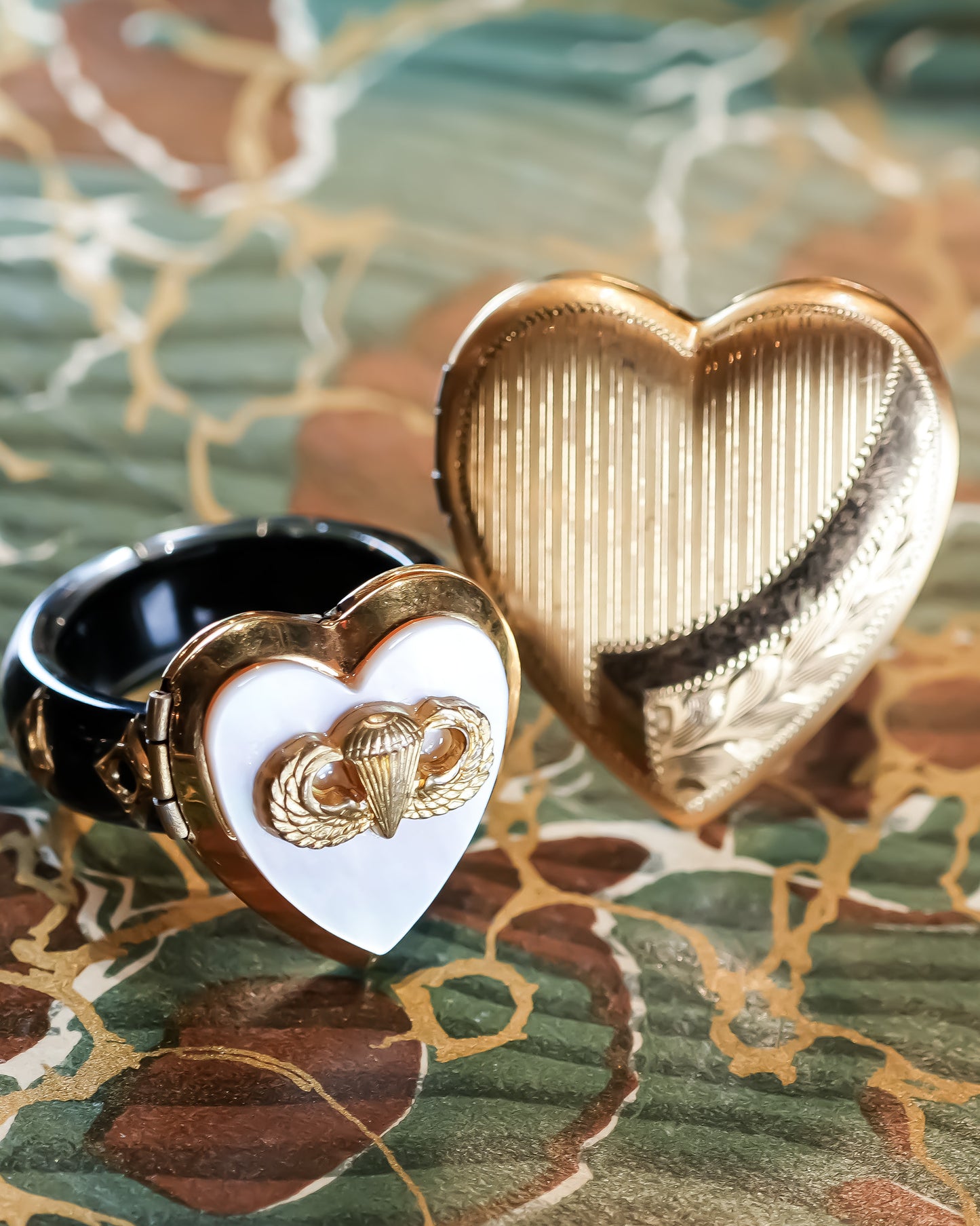HEART LOCKET RING / BIG HEART / #13 / 14KGF