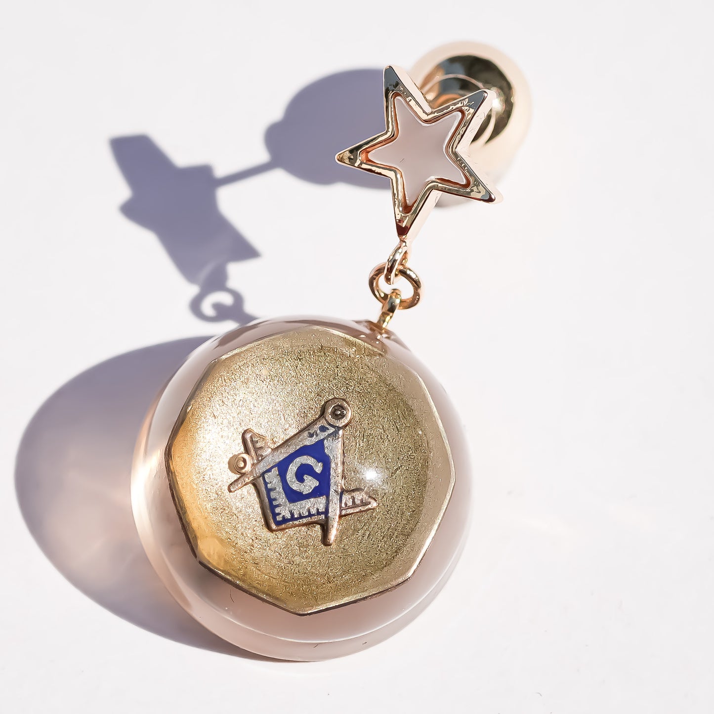 MASONIC EARRING / STAR / 1P / 3