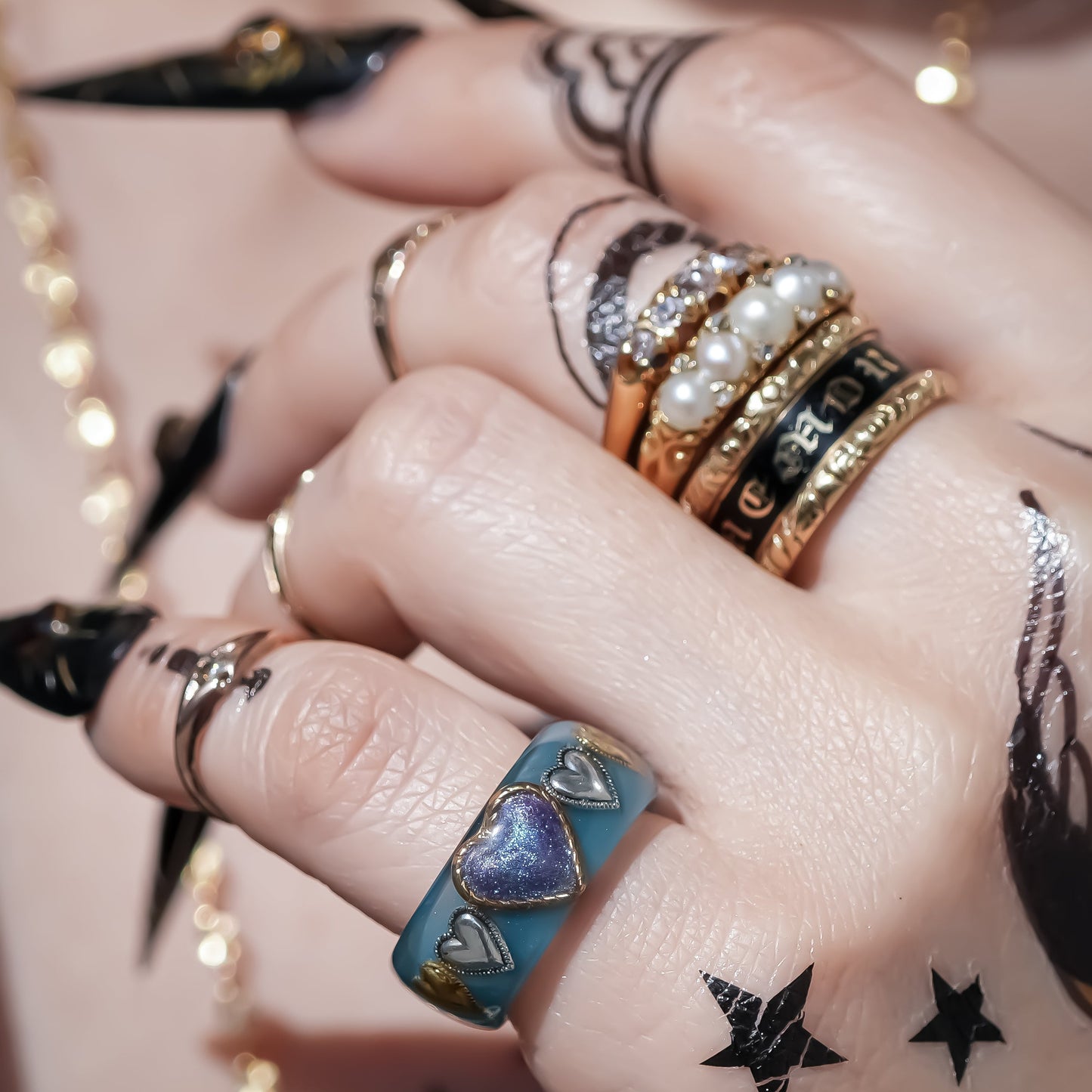 LOVE RING / BLUE / #4
