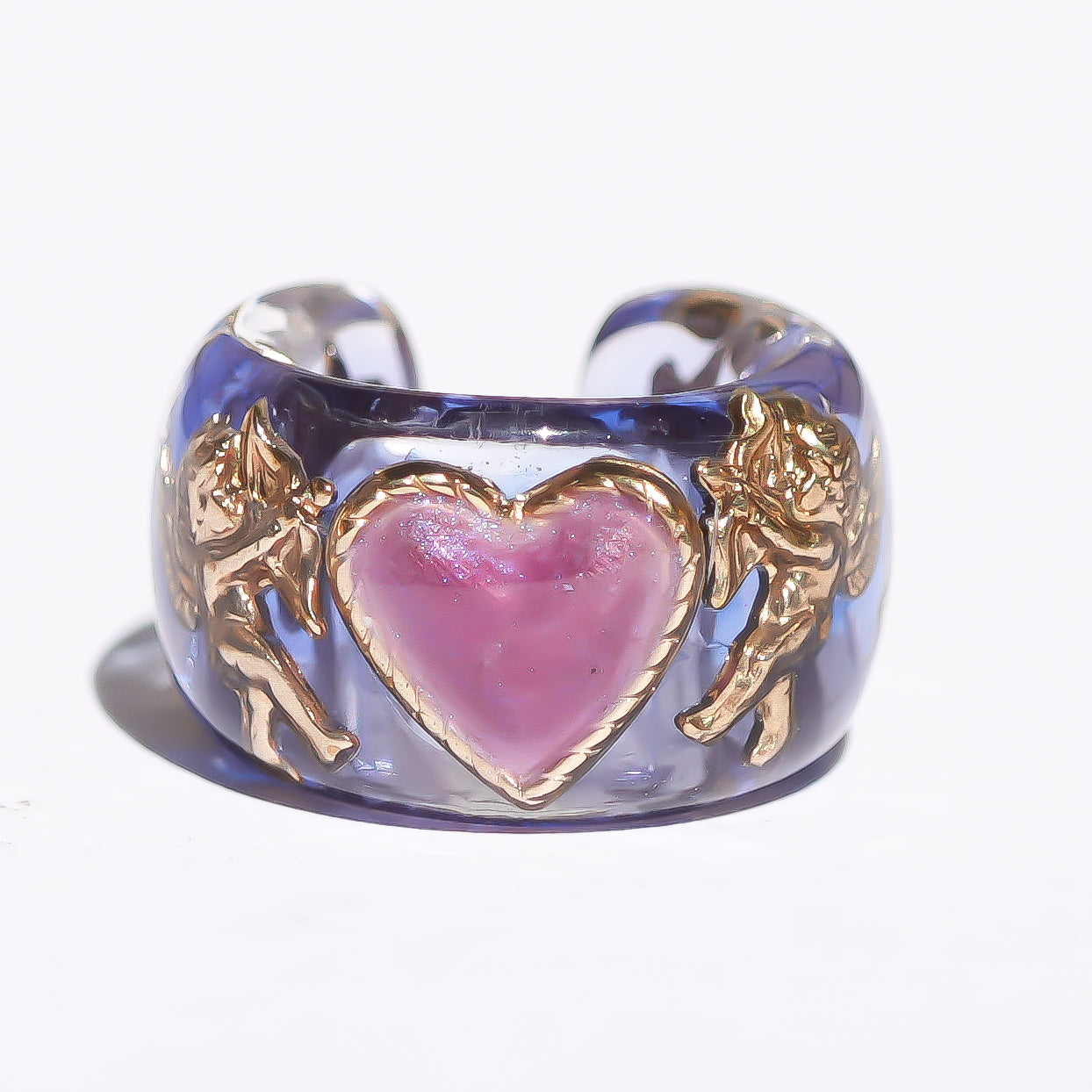 ANGEL EARCUFF / HEART / BLUE / PURPLE