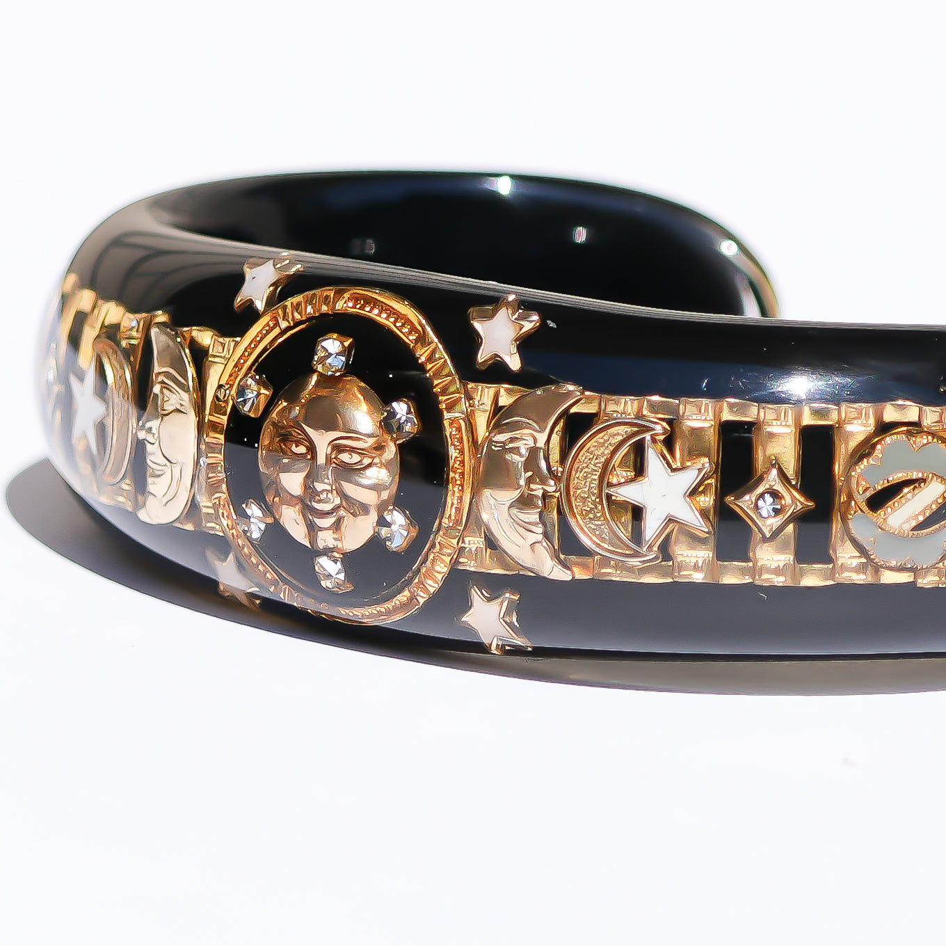 SUN & MOON BRACELET / BLACK