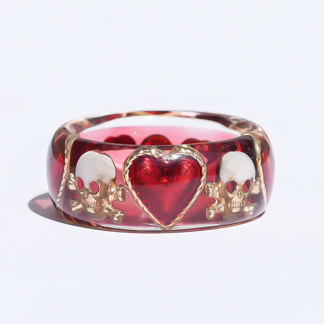 MEMENTO MORI RING / RED / HEART /#12