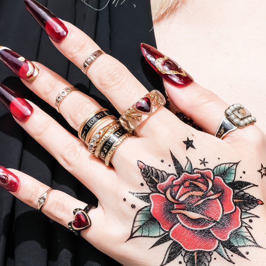 Cupid Heart Ring – Clear × Red Heart / #11 #13