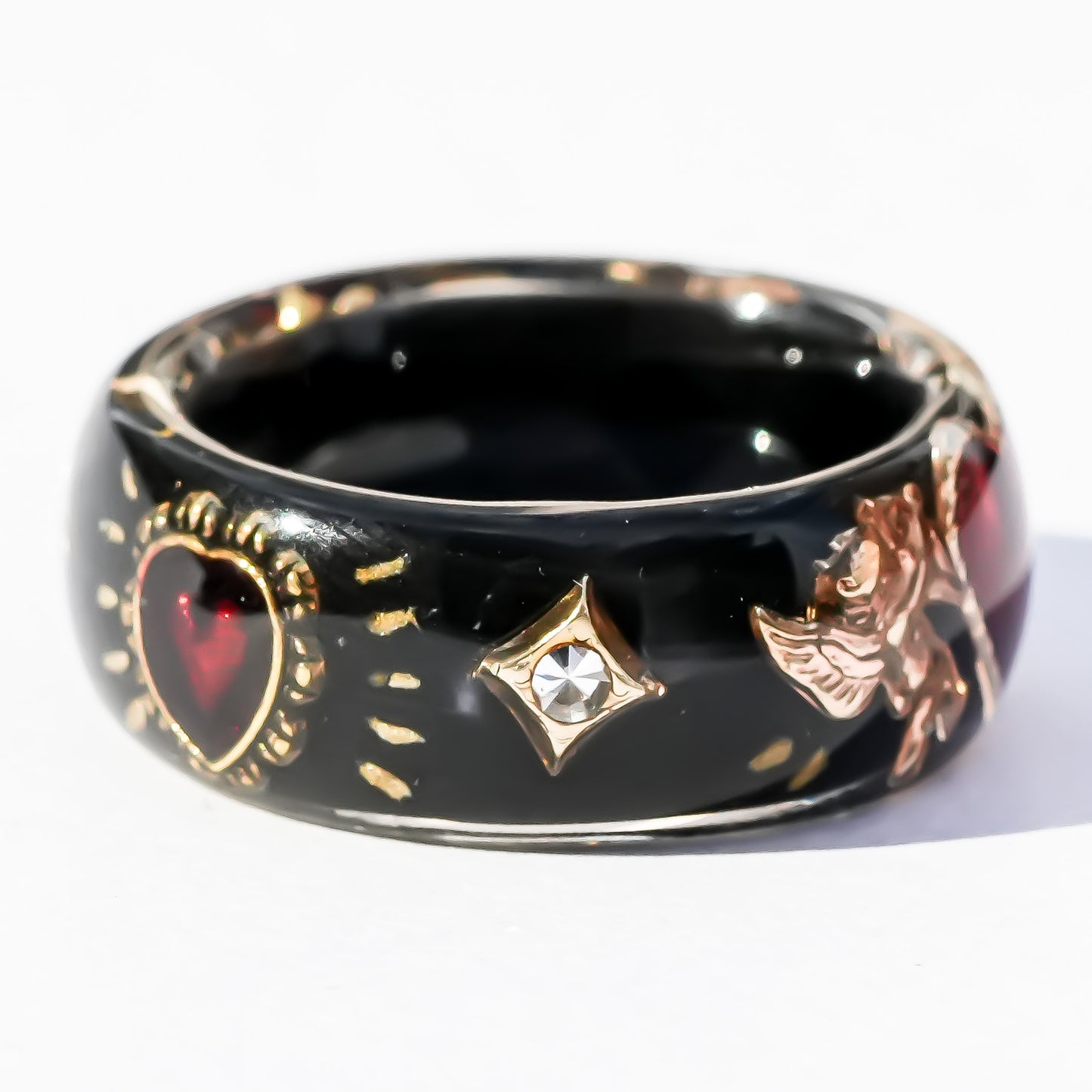 ANGEL RING / HEART / BLACK / RED #13 #14 #17