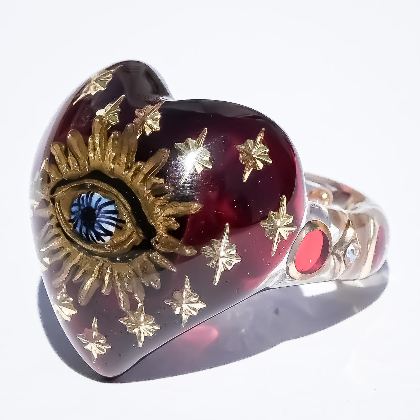 EYE HEART RING / RED / #15