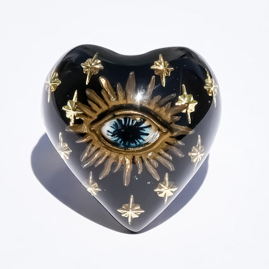 EYE HEART RING / BLACK / #13 #15