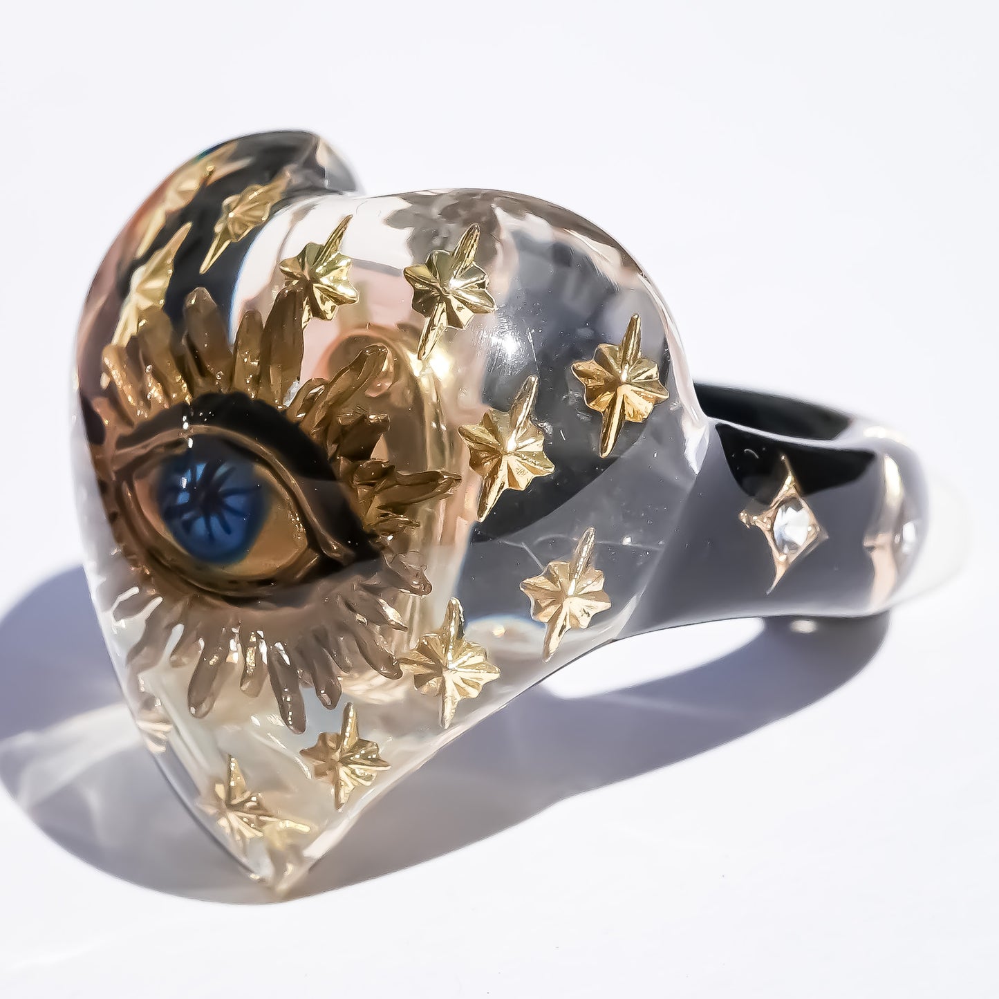 EYE HEART RING / CLEAR / #11 #13 #15