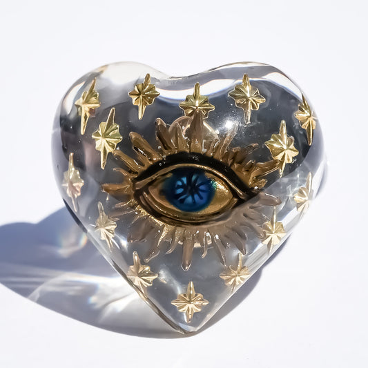 EYE HEART RING / CLEAR / #11 #13 #15