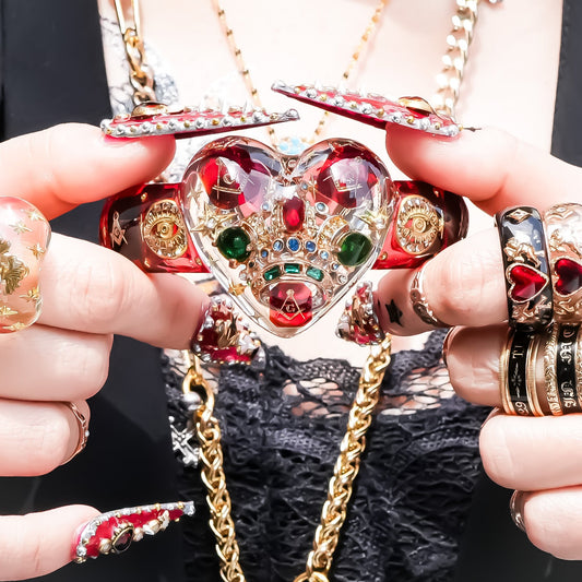 LOVE BRACELET / HEART / MASONIC / RED