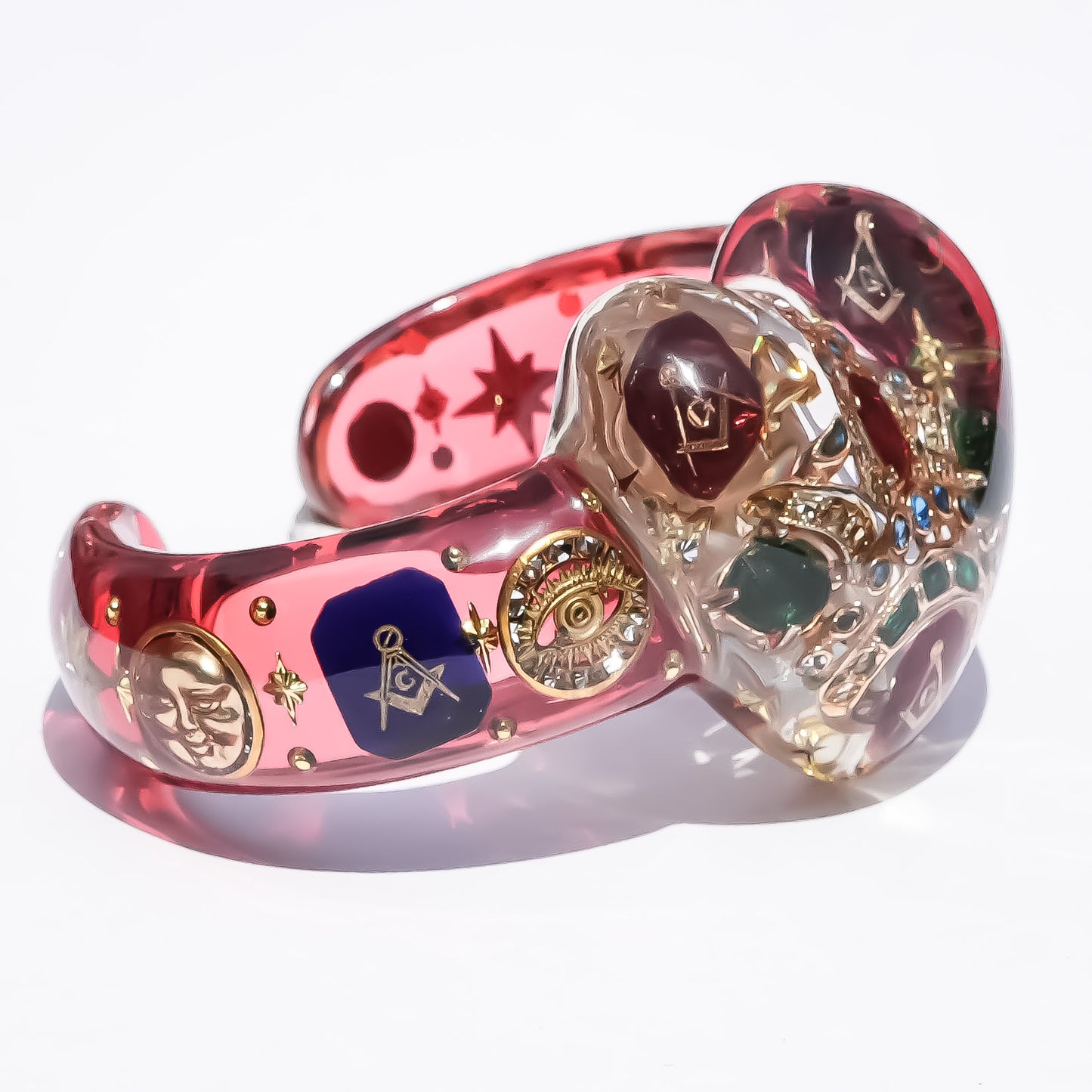 LOVE BRACELET / HEART / MASONIC / RED