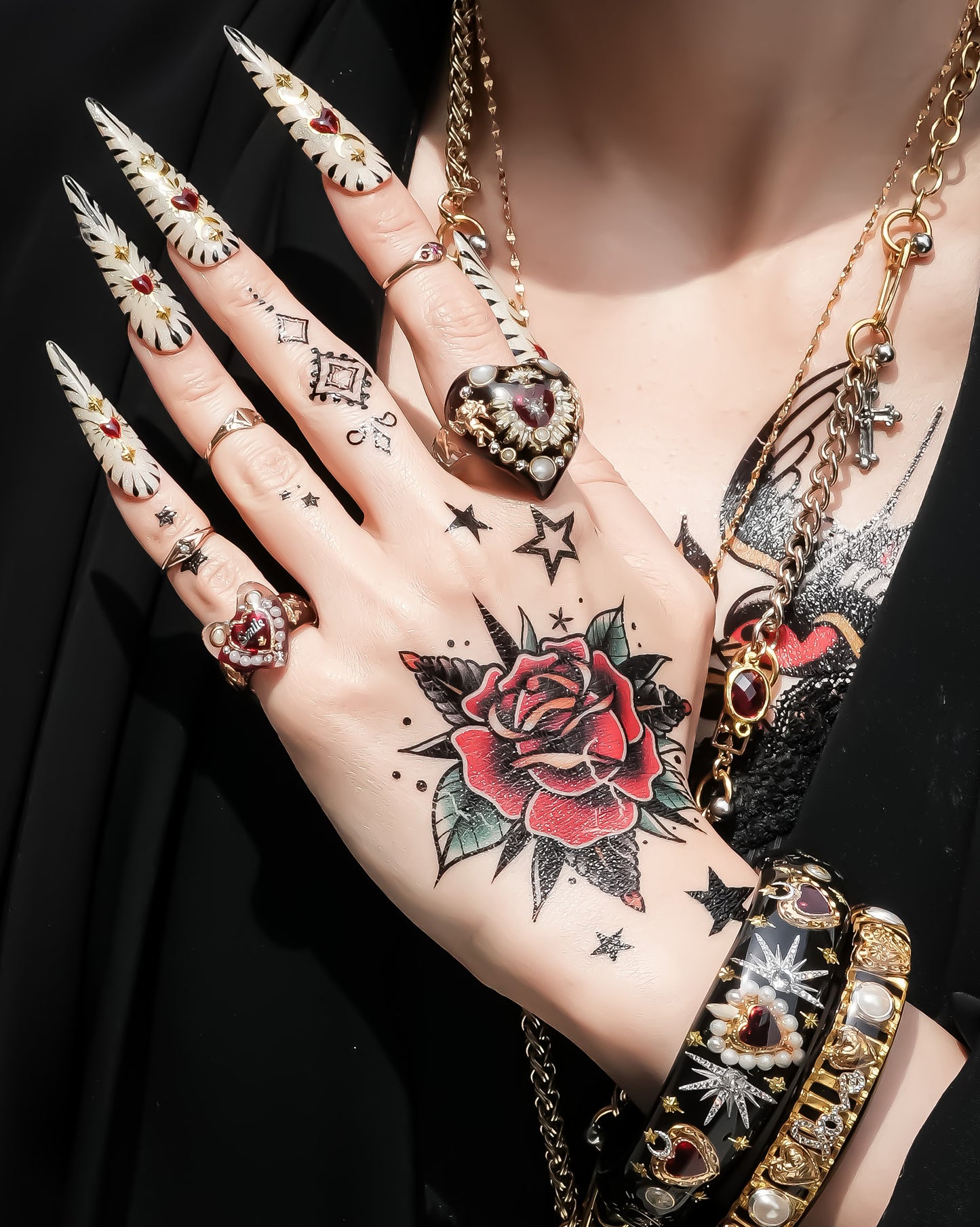 LOVE SMILE RING / HEART / BLACK / #5