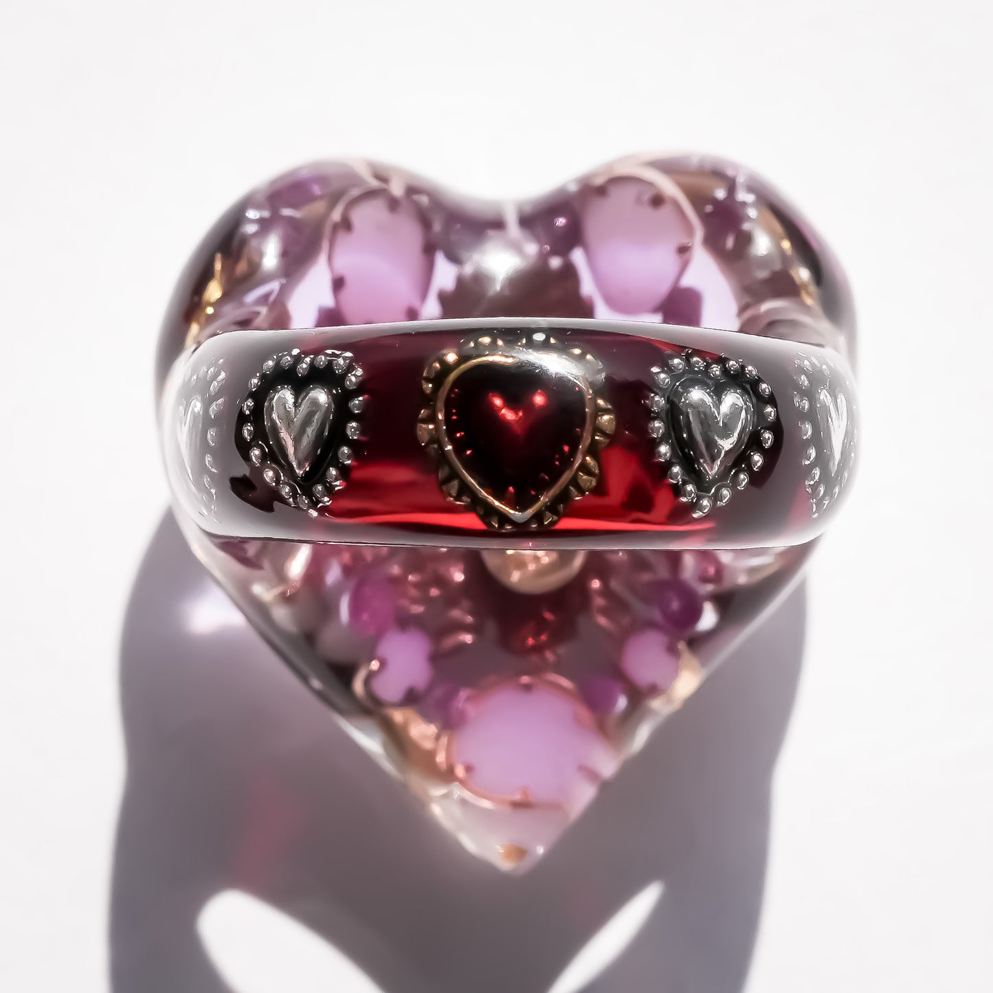 LOVE ANGEL RING / HEART / PURPLE × RED / #14