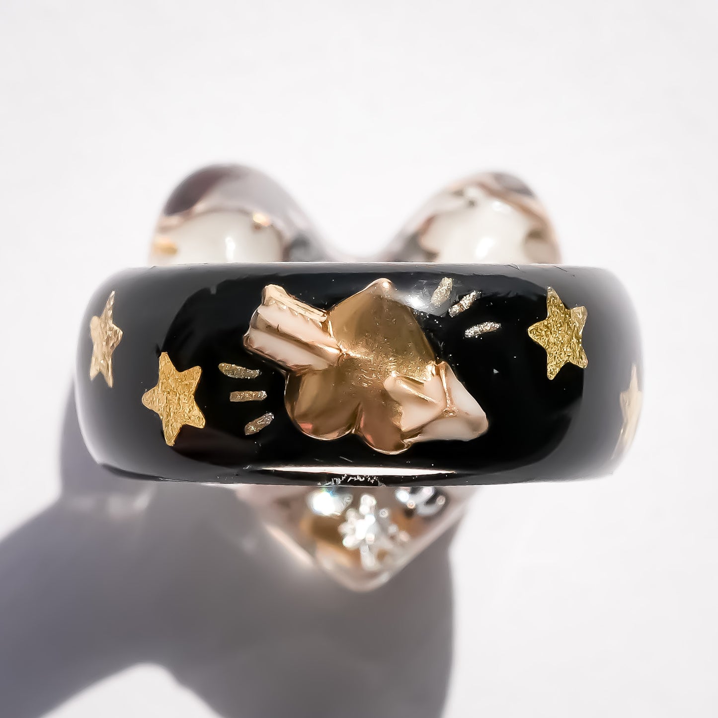 LOVE SMILE RING / HEART / BLACK / #5