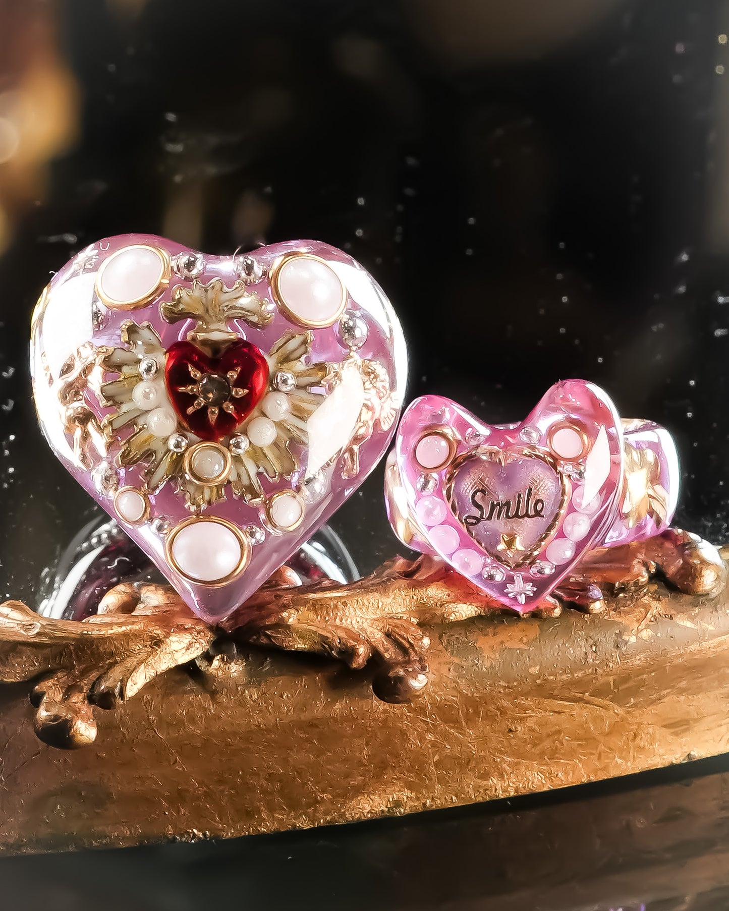LOVE ANGEL RING / HEART / PURPLE × RED / #14