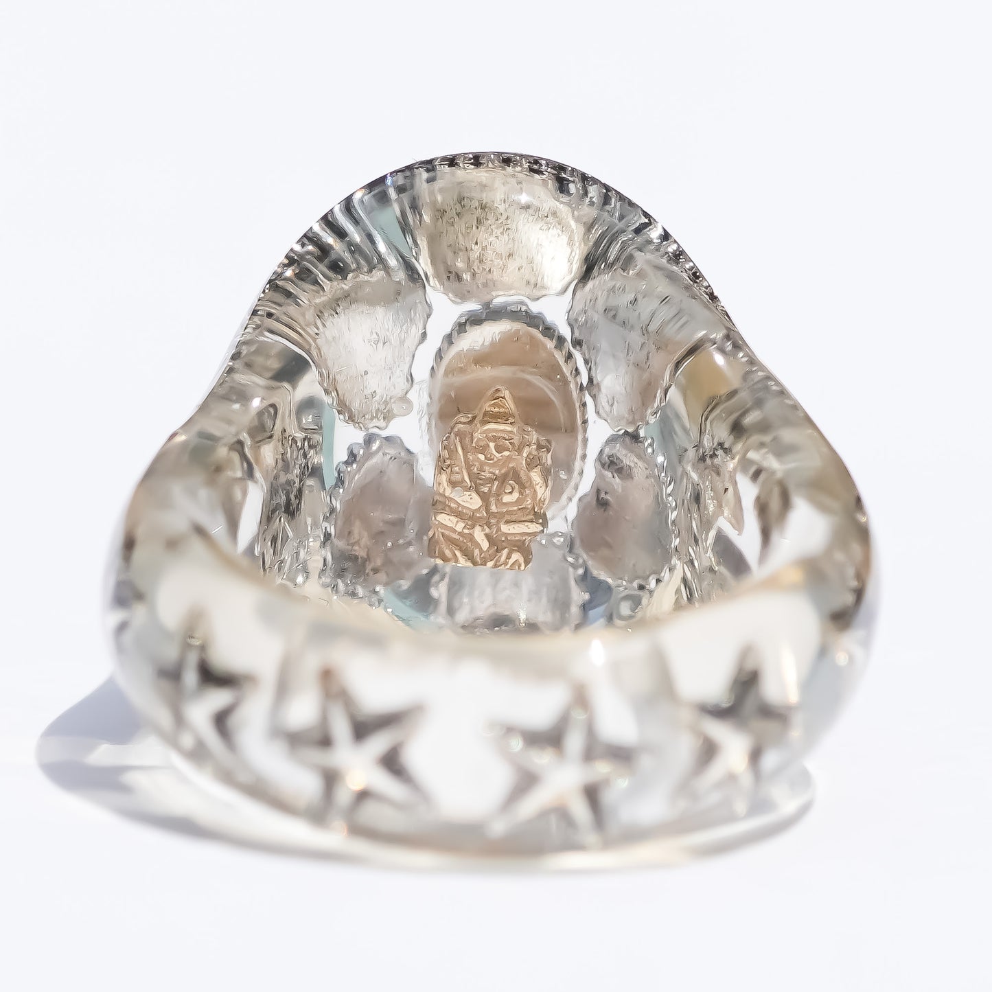 LOVE RING / TURQUOISE / HEART / CLEAR / #11