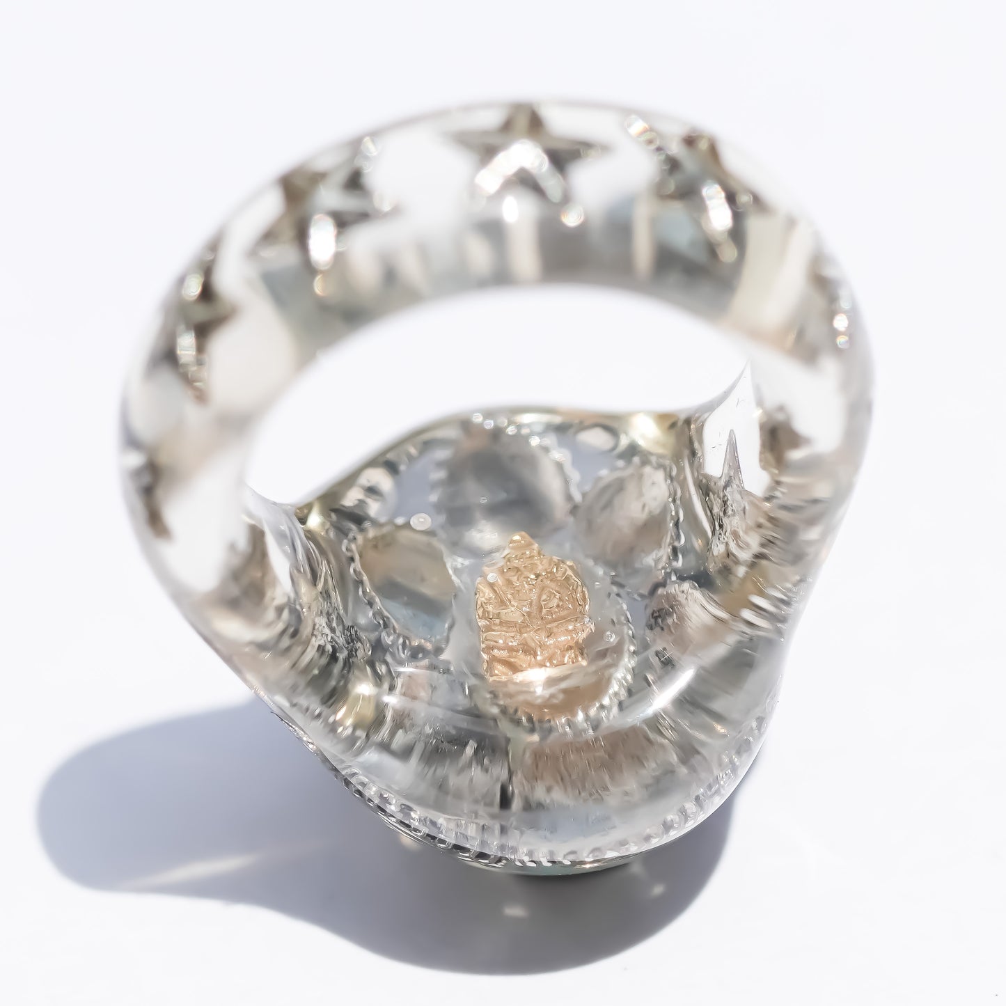 LOVE RING / TURQUOISE / HEART / CLEAR / #11