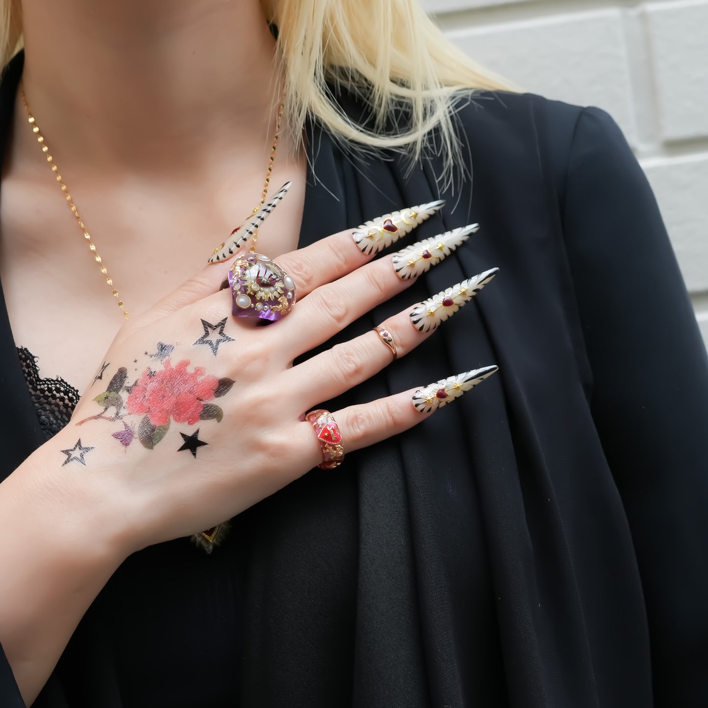 LOVE SMILE RING / BAND / HEART / PINK / #5 #7