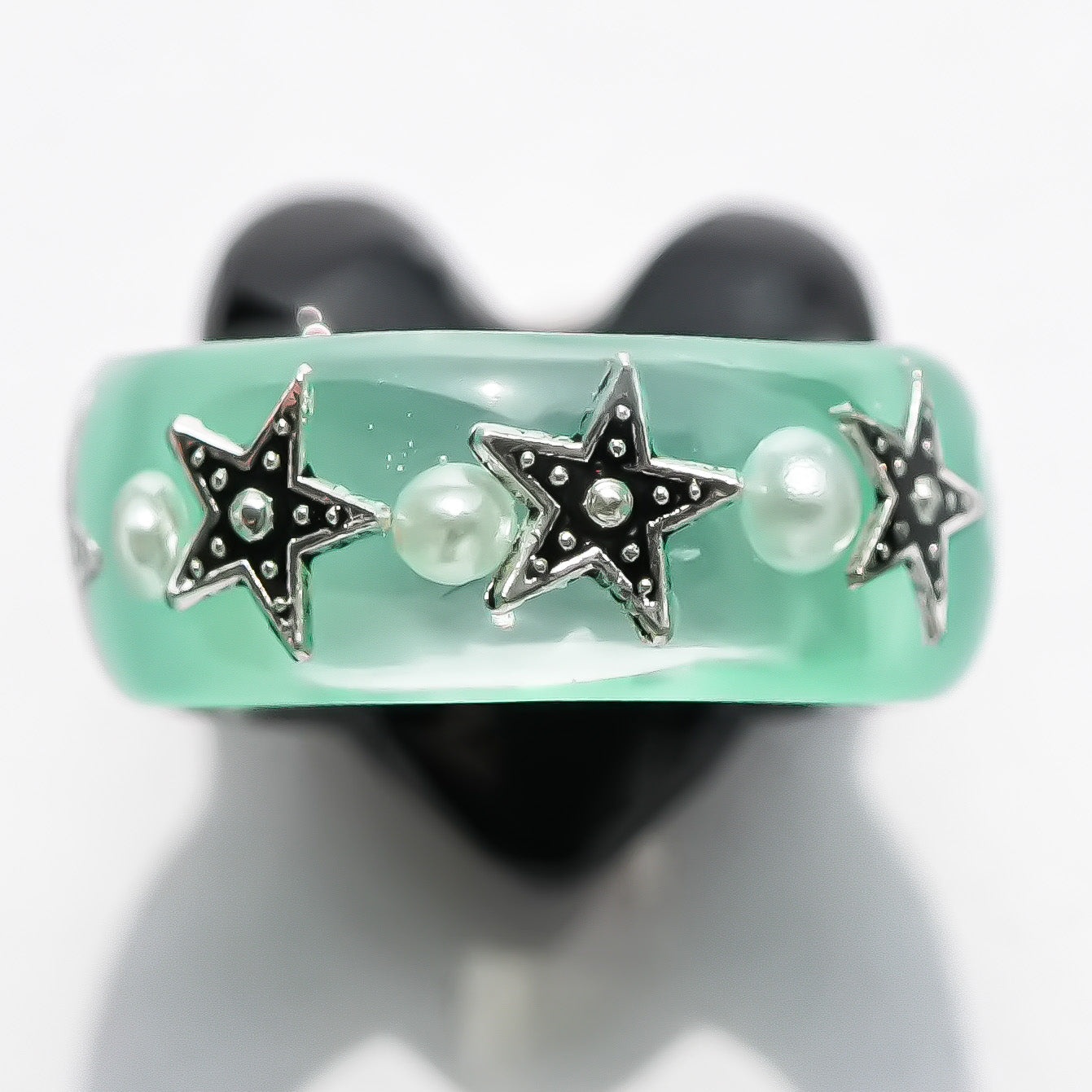 MEMENTO MORI RING / HEART / GREEN / #4