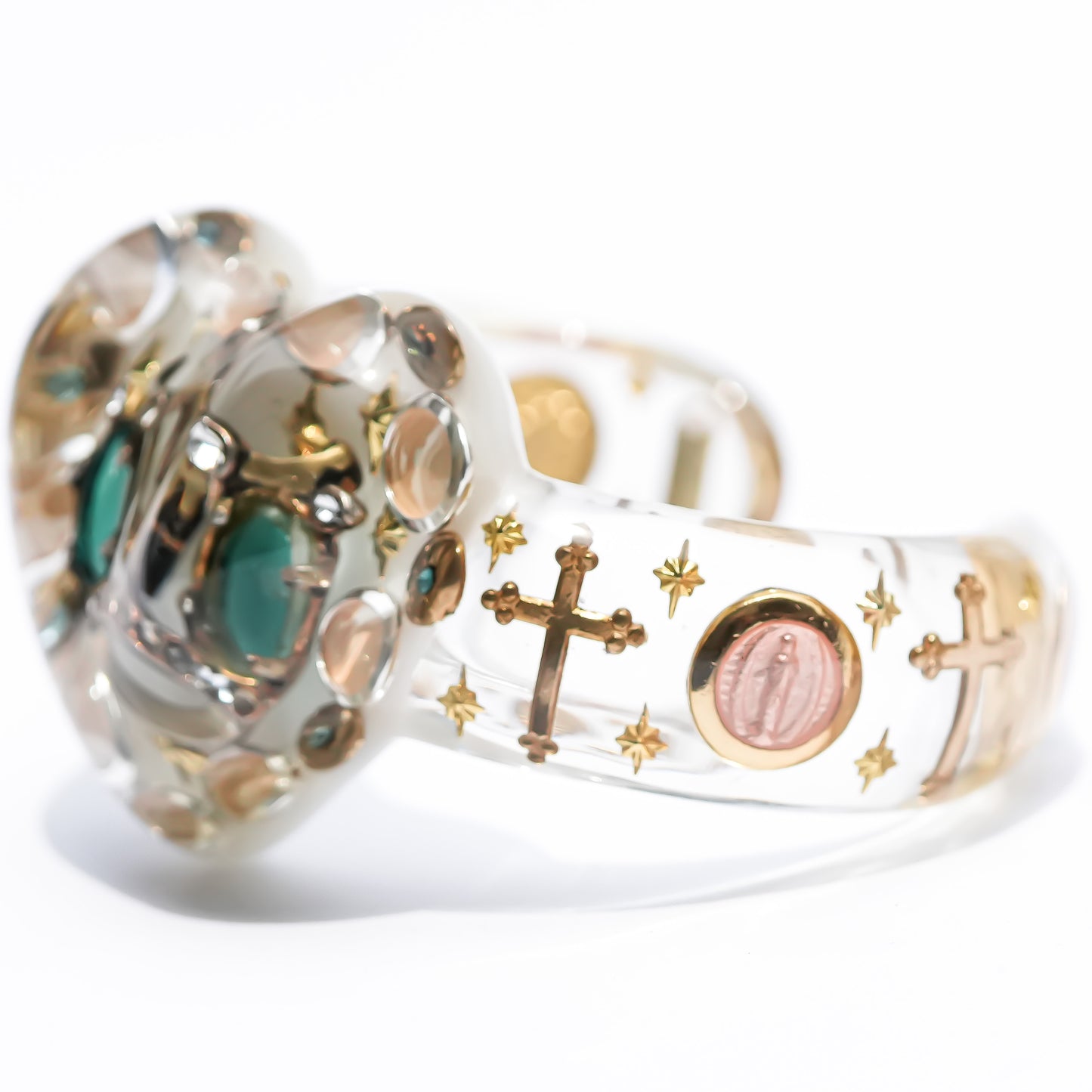 LOVE BRACELET / HEART / CROWN / WHITE
