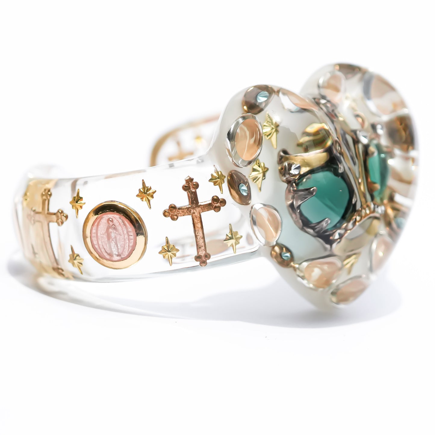 LOVE BRACELET / HEART / CROWN / WHITE