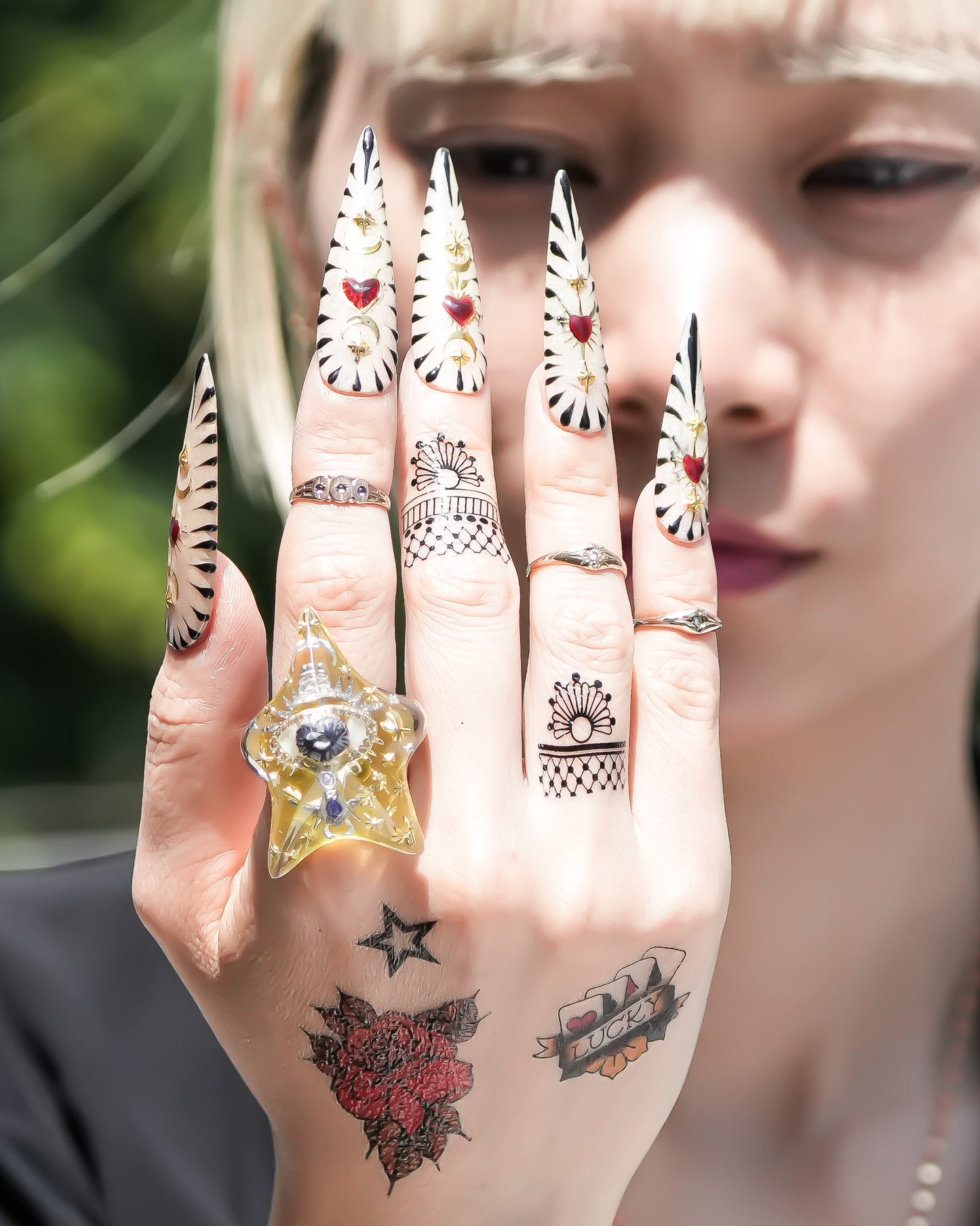 STAR RING / EYE / MASONIC / YELLOW / #13