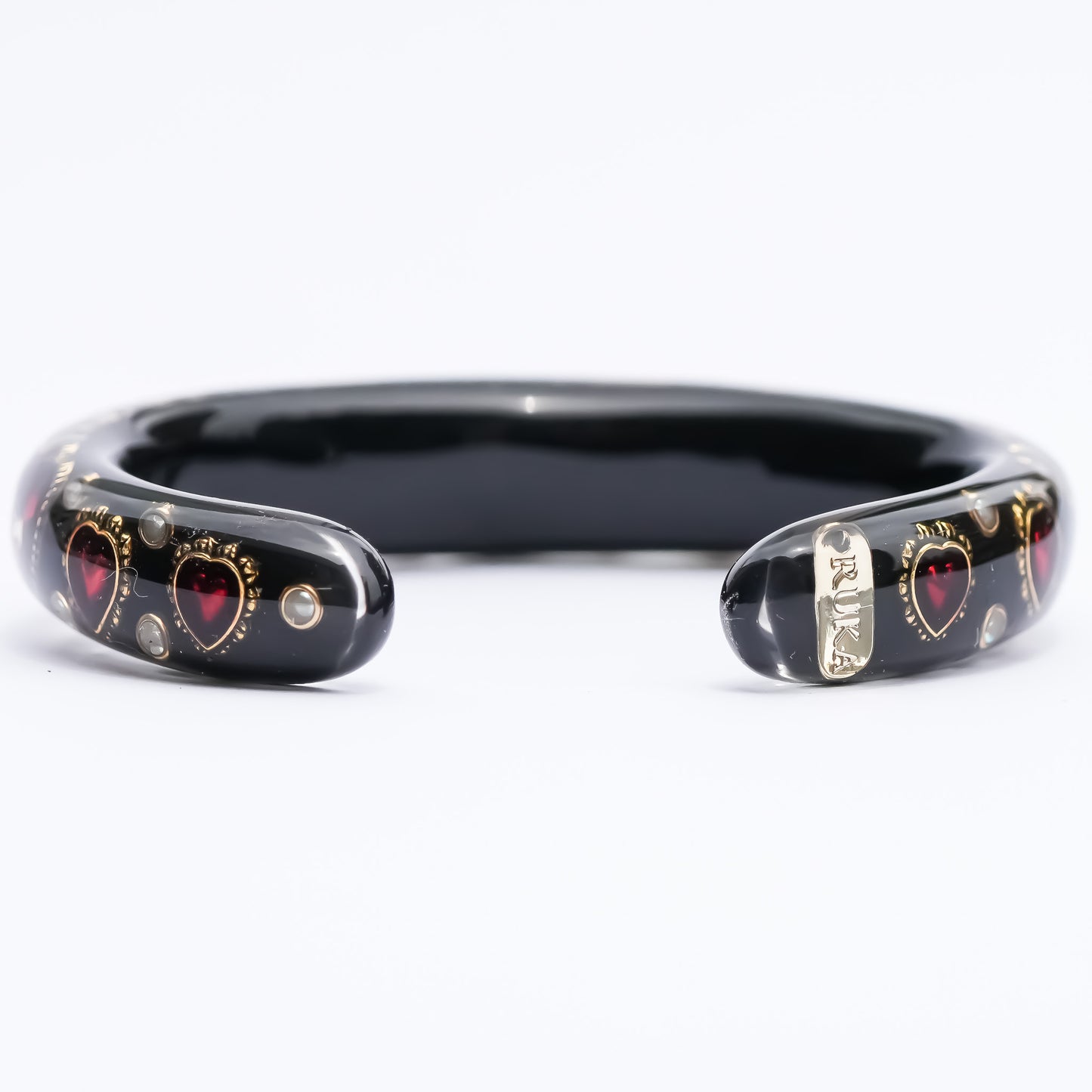 LOVE BRACELET / ARROW HEART / PEARL / BLACK