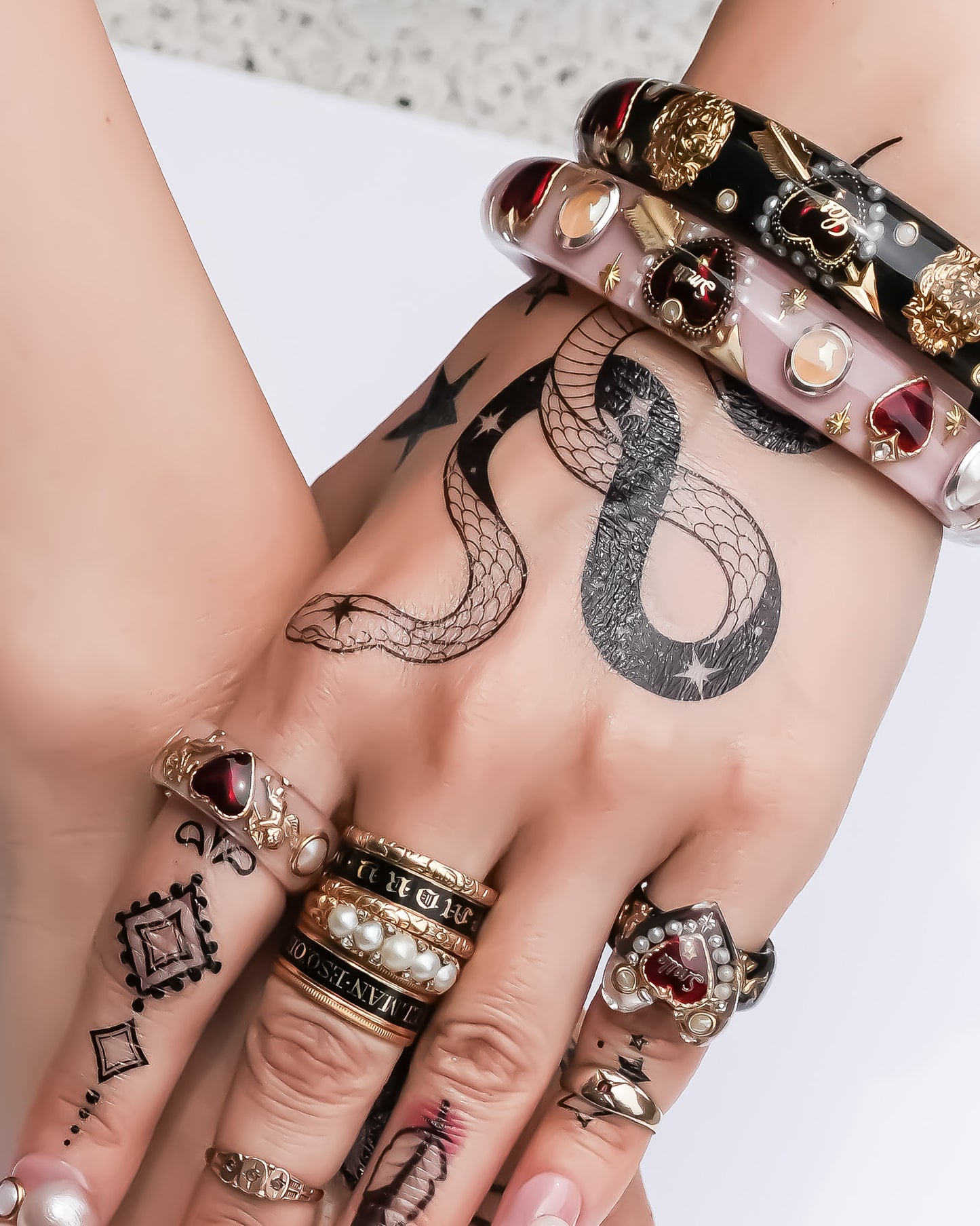 ANGEL RING / HEART / BLACK / RED #12 #13 #17