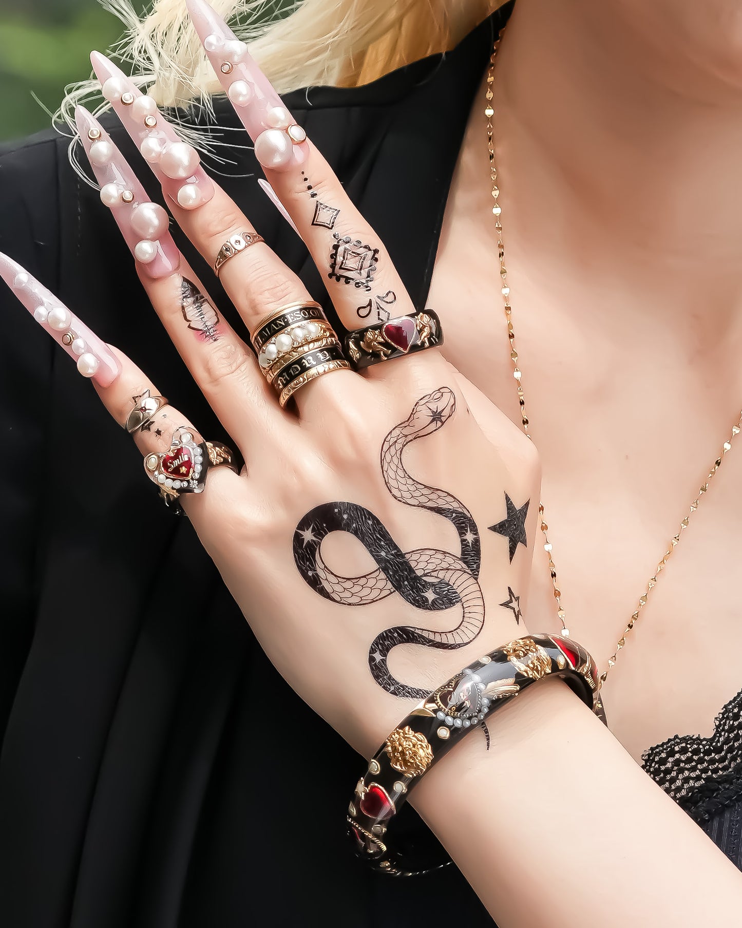 ANGEL RING / HEART / BLACK / RED #13 #14 #17