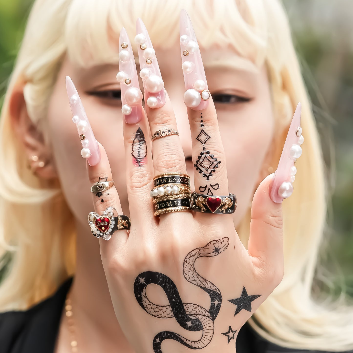 ANGEL RING / HEART / BLACK / RED #13 #14 #17