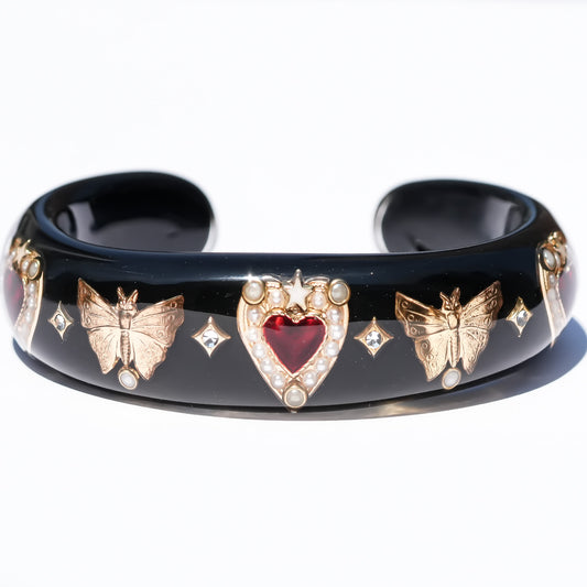 LOVE BRACELET / HEART / BUTTERFLY / BLACK