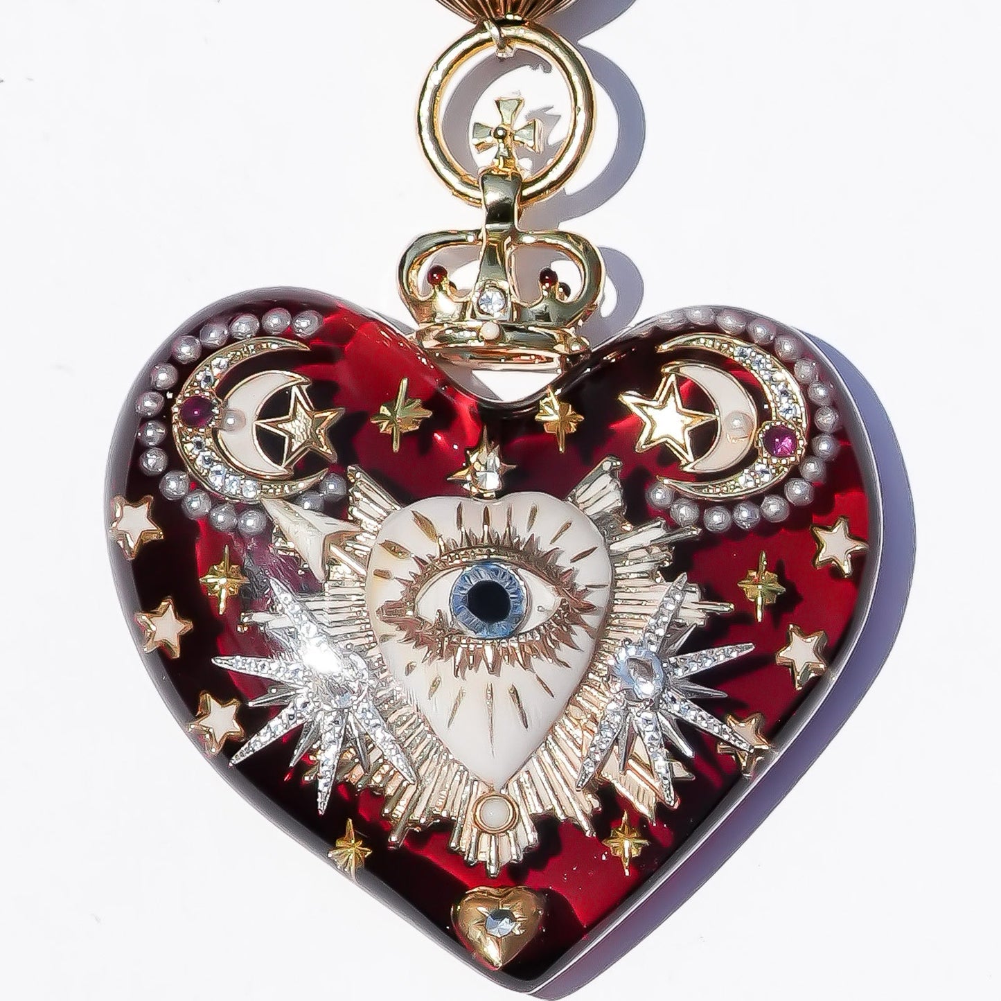 LOVE NECKLACE / EYE / HEART / RED