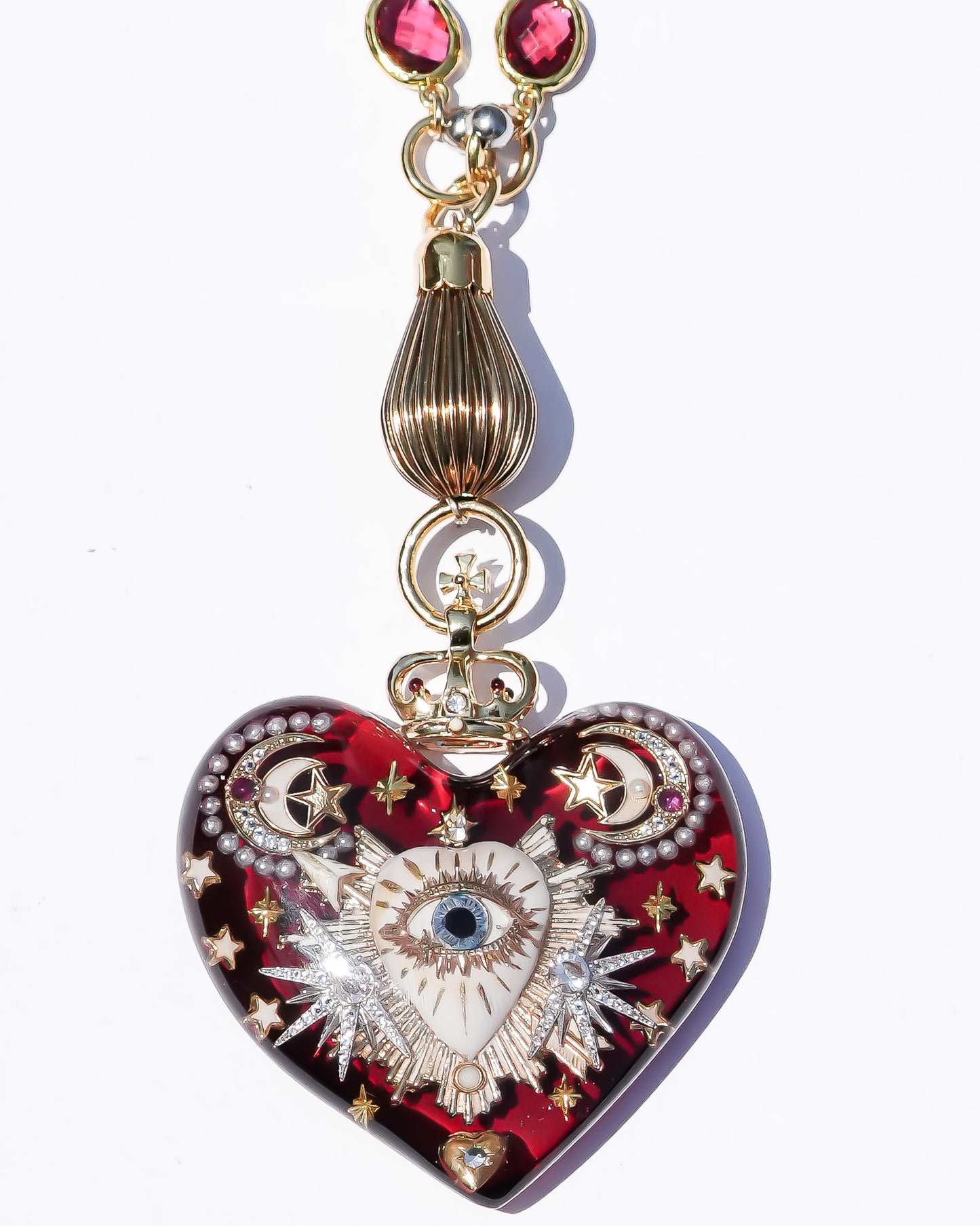 LOVE NECKLACE / EYE / HEART / RED