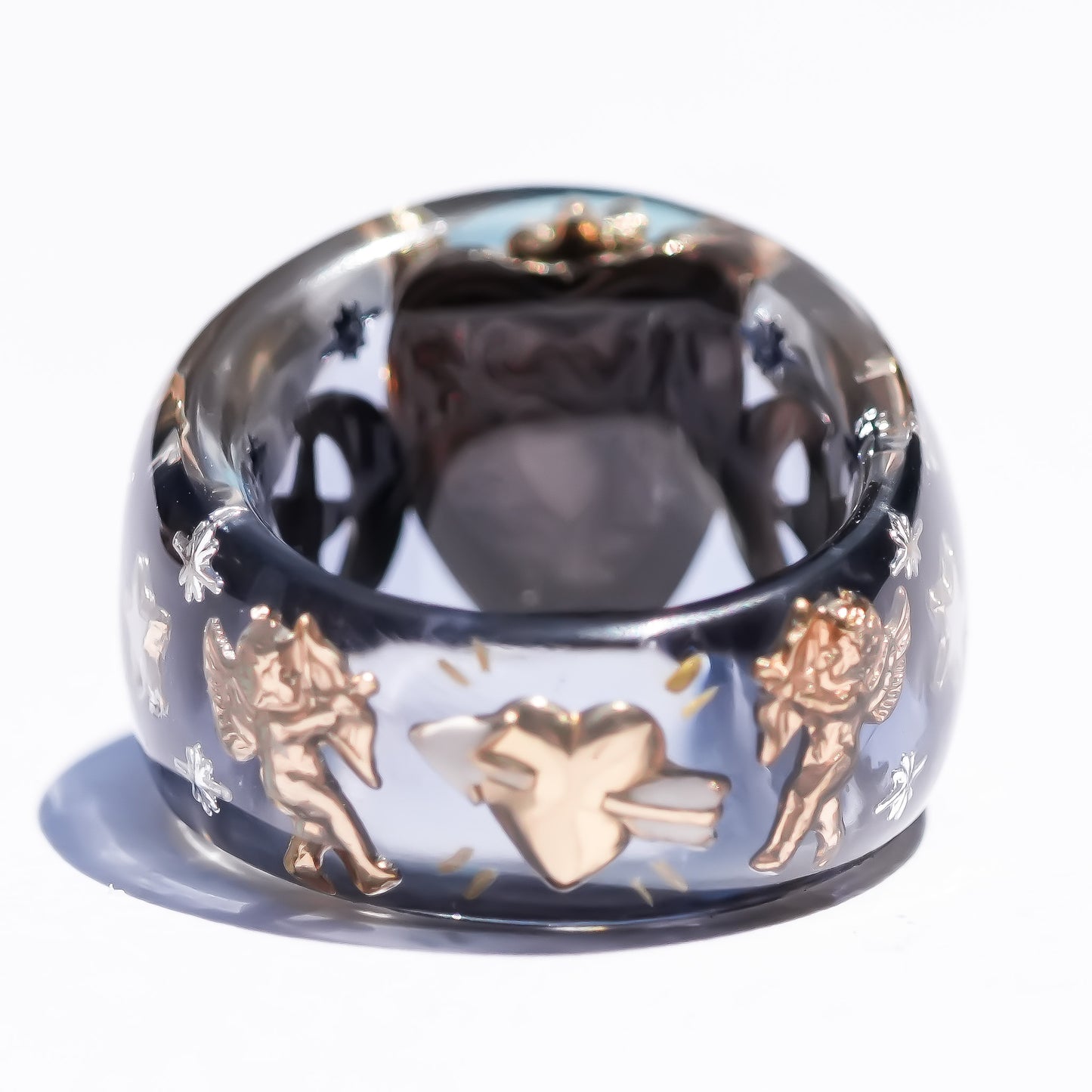 LOVE RING / HEART / ANGEL / TURQUOISE / GRAY / #14