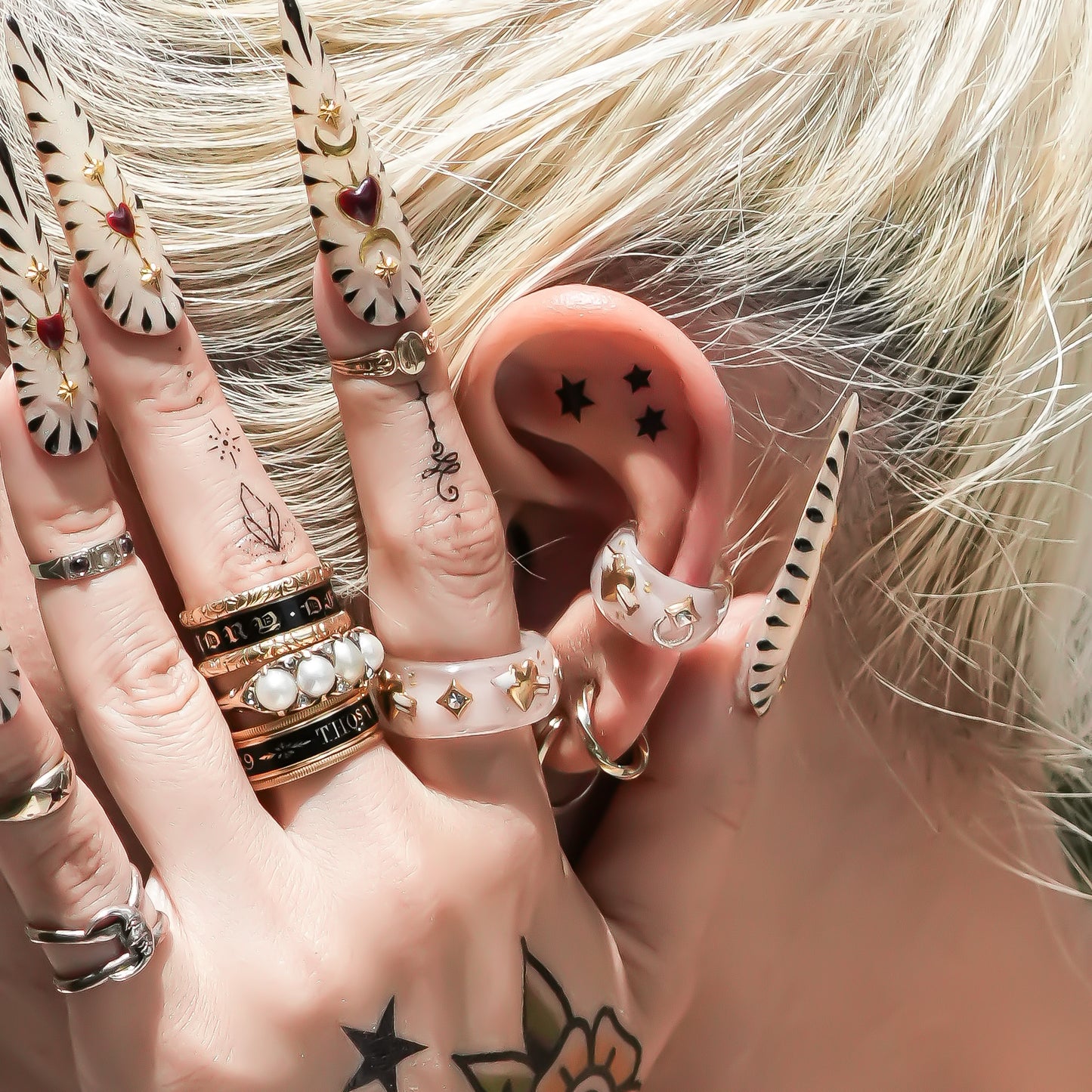 LOVE RING / HEART / SMOKY PINK / #12 #13