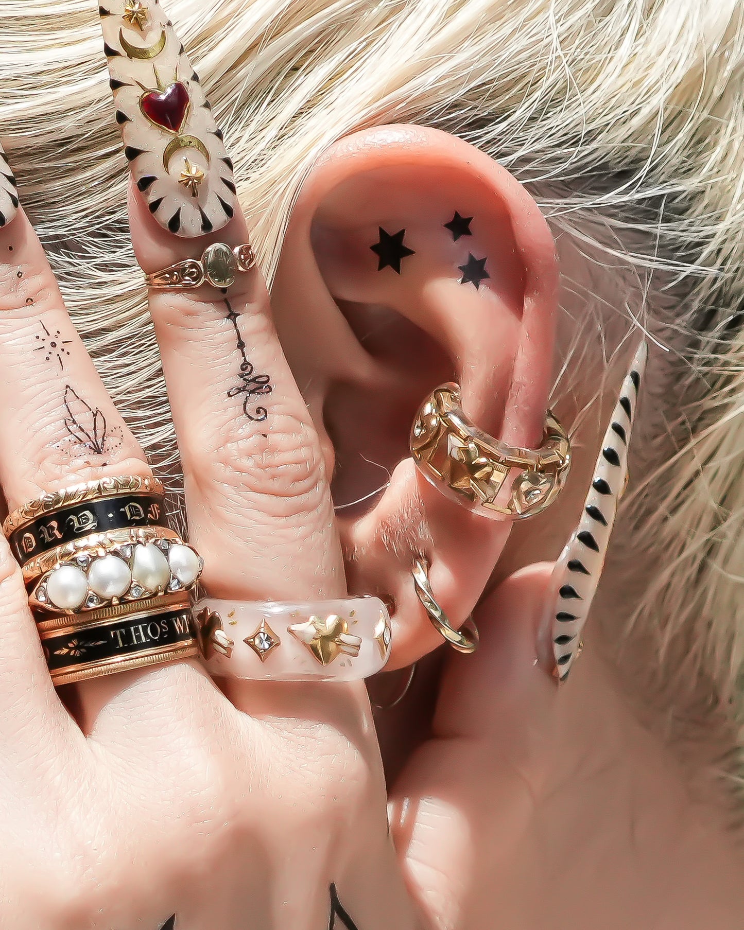 LOVE RING / HEART / SMOKY PINK / #12 #13