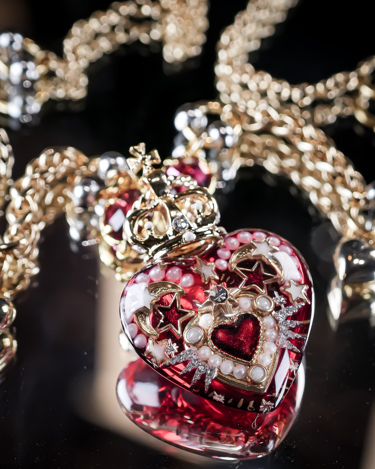 LOVE NECKLACE / HEART / RED