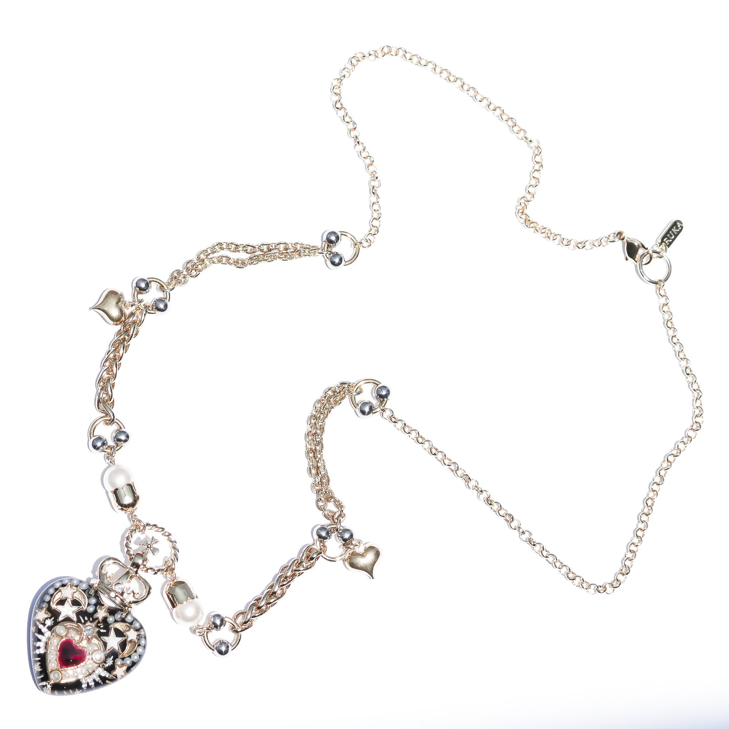 LOVE NECKLACE / HEART / BLACK