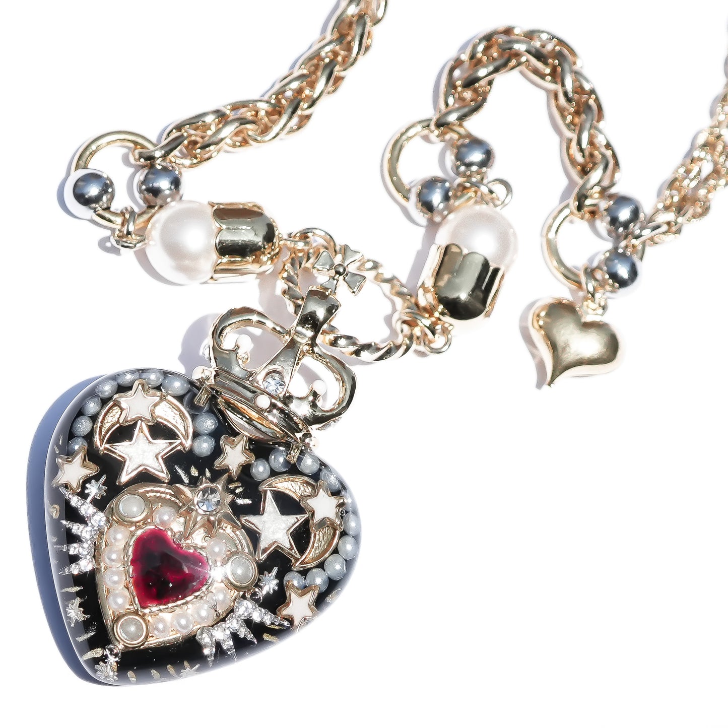 LOVE NECKLACE / HEART / BLACK