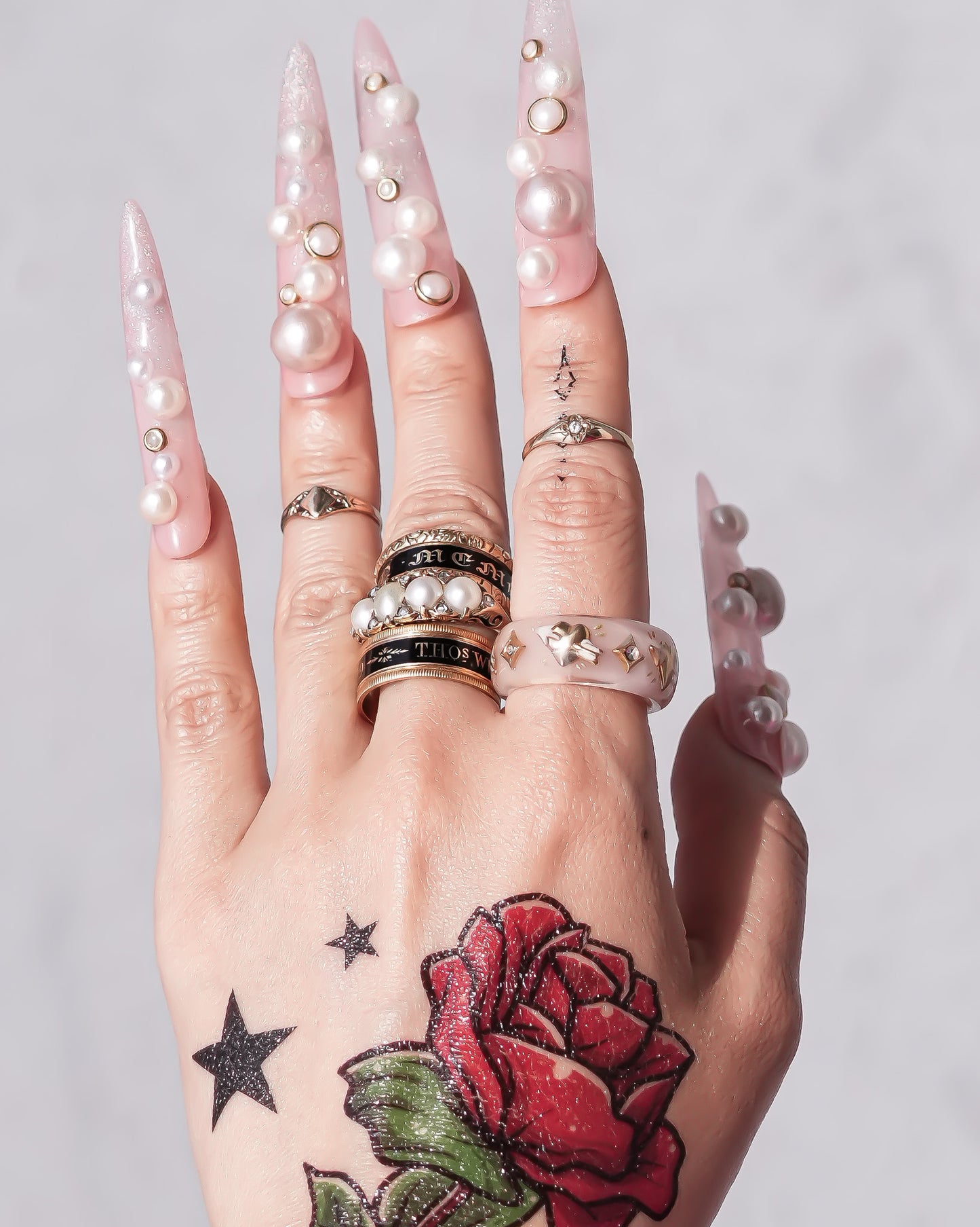 LOVE RING / HEART / SMOKY PINK / #12 #13