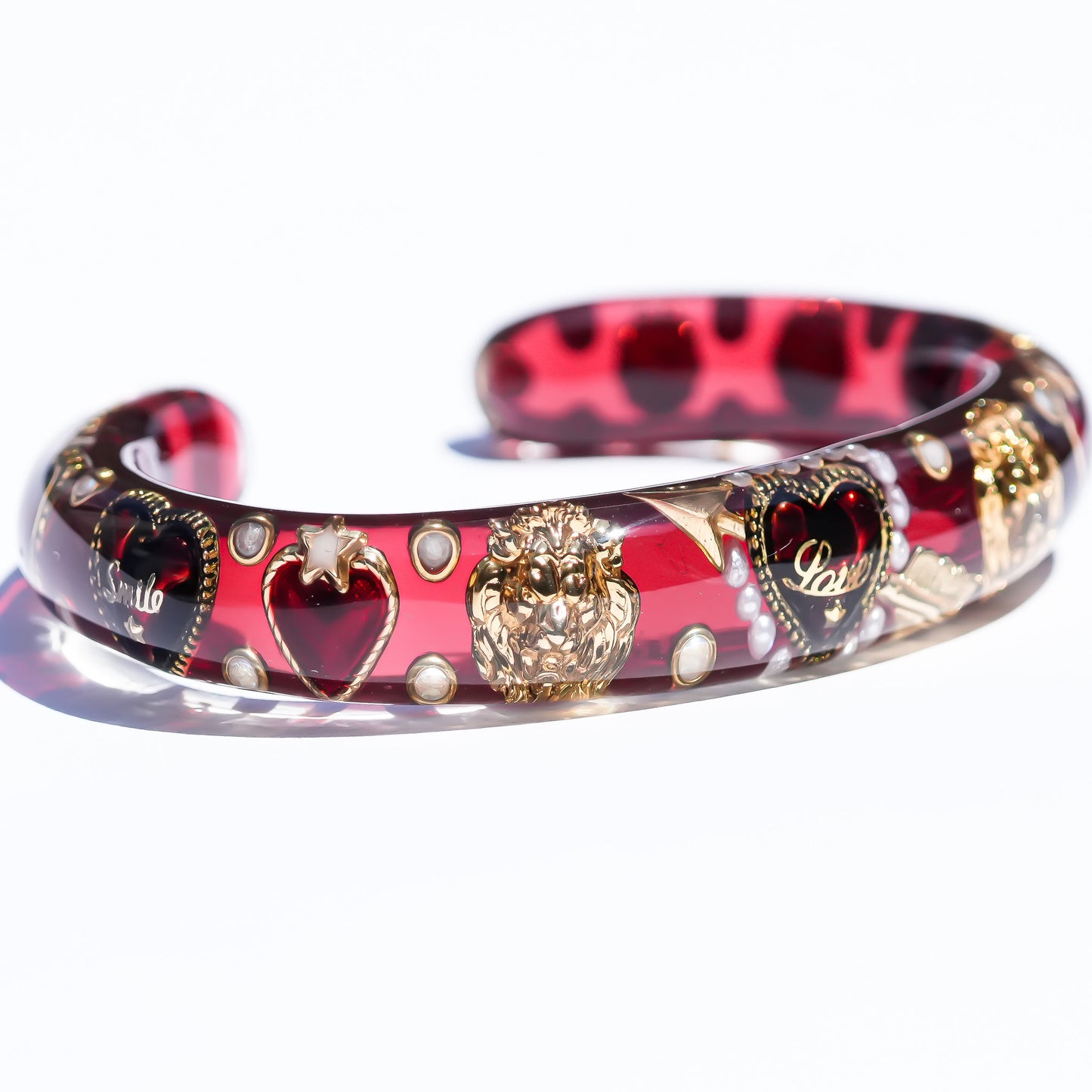 LOVE BRACELET / ARROW HEART / LION / RED