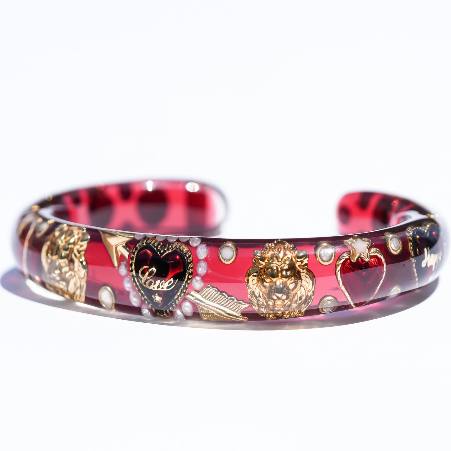 LOVE BRACELET / ARROW HEART / LION / RED