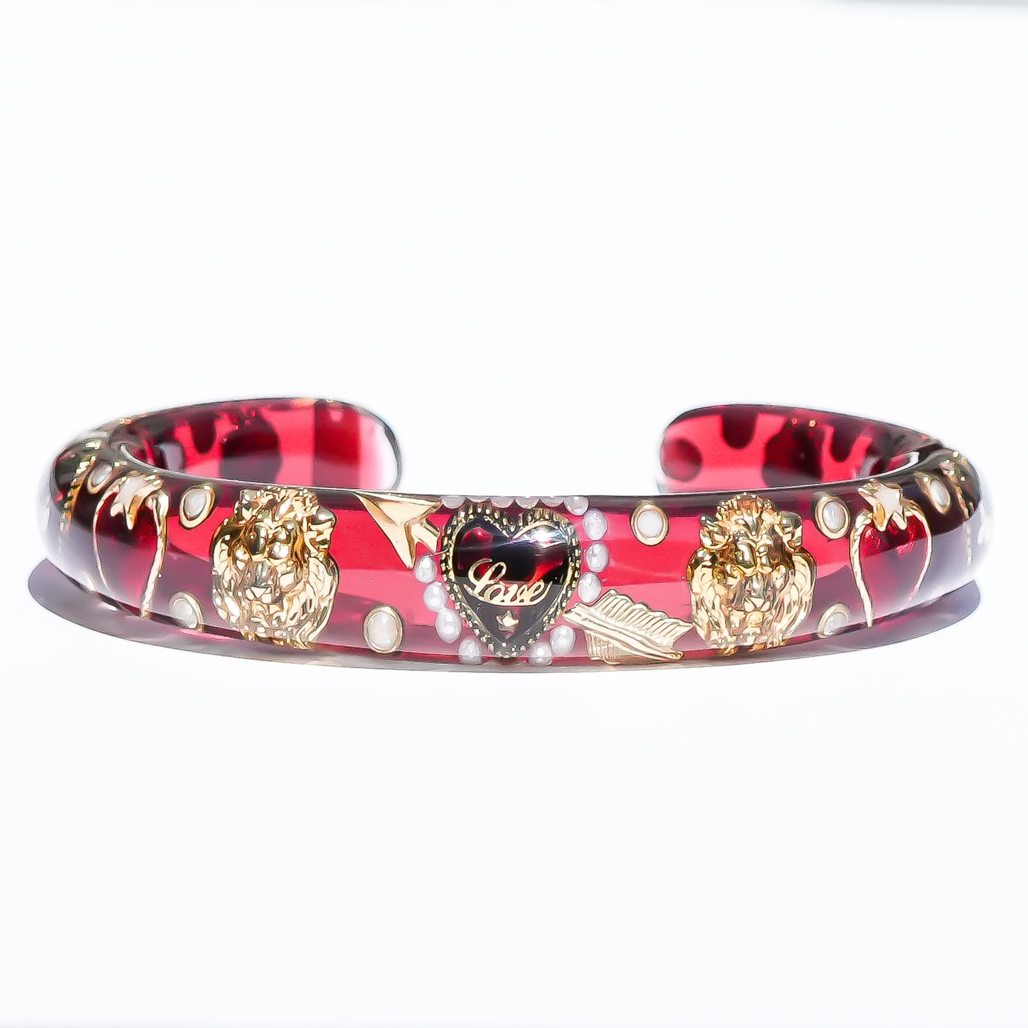 LOVE BRACELET / ARROW HEART / LION / RED