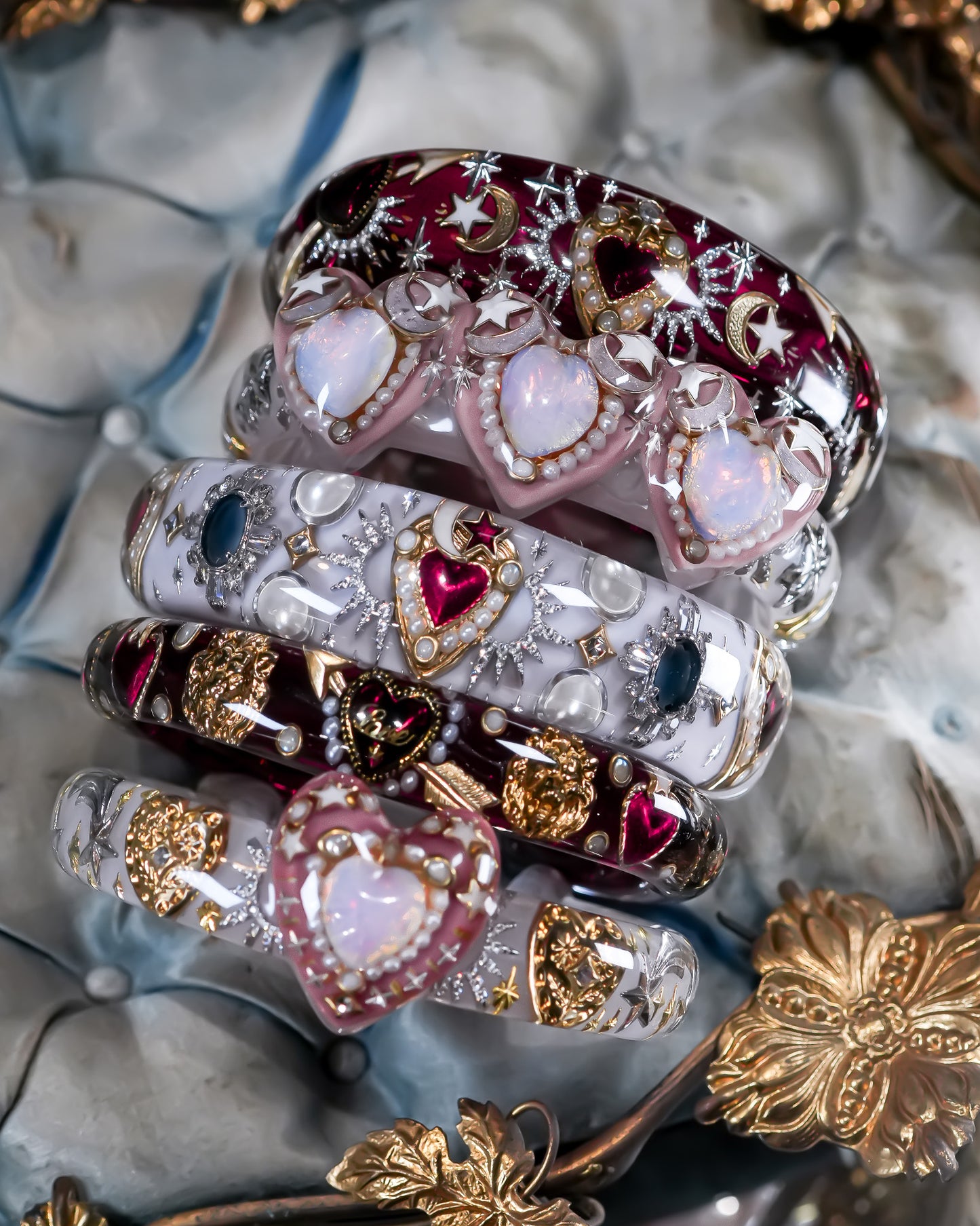 LOVE BRACELET / SMOKY PINK / PINK OPAL 2