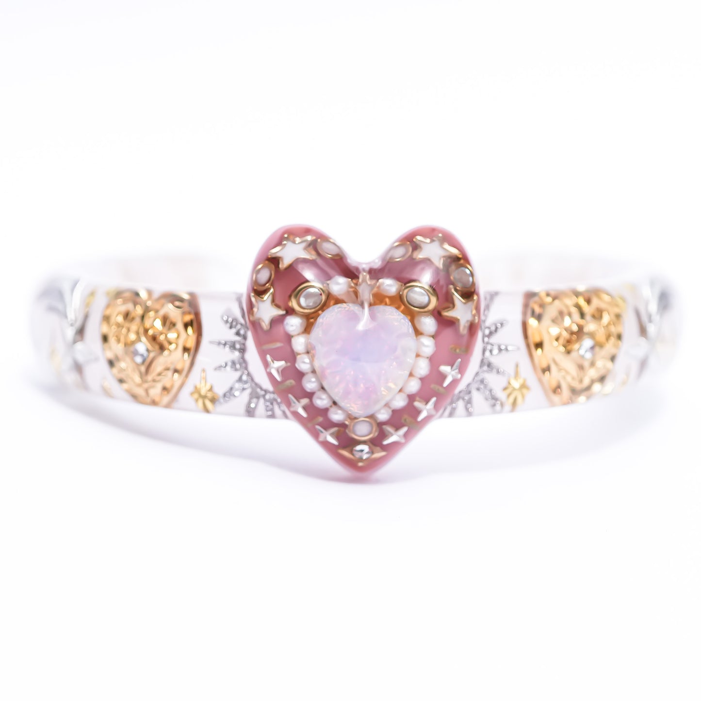 LOVE BRACELET / SMOKY PINK / PINK OPAL 2