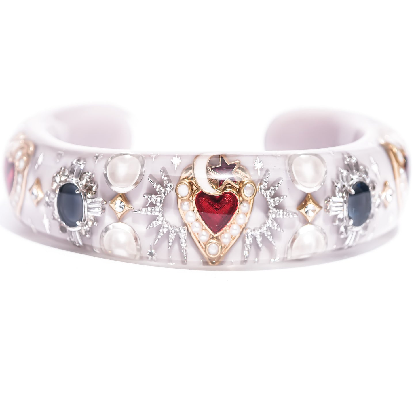 LOVE BRACELET / HEART / SMOKY GRAY