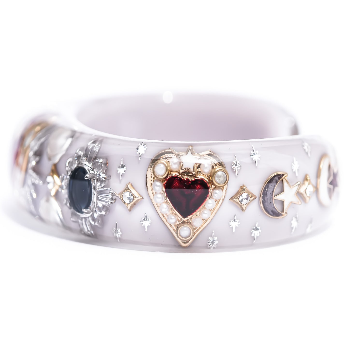 LOVE BRACELET / HEART / SMOKY GRAY